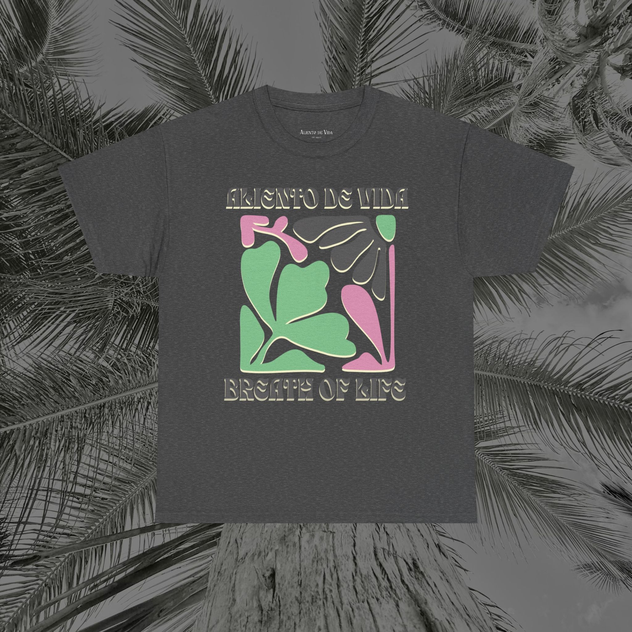 One Breath, Infinite Bloom #2 - (UNISEX) Heavy Cotton T-Shirt - Aliento De Vida