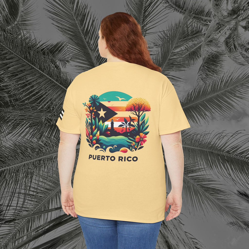 Isla Vibrante - PR COLLECTION - (UNISEX) Heavy Cotton Tee - Aliento De Vida