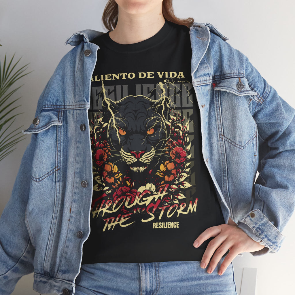 Rise of the Panther - (UNISEX) Heavy Cotton Tee - Aliento De Vida