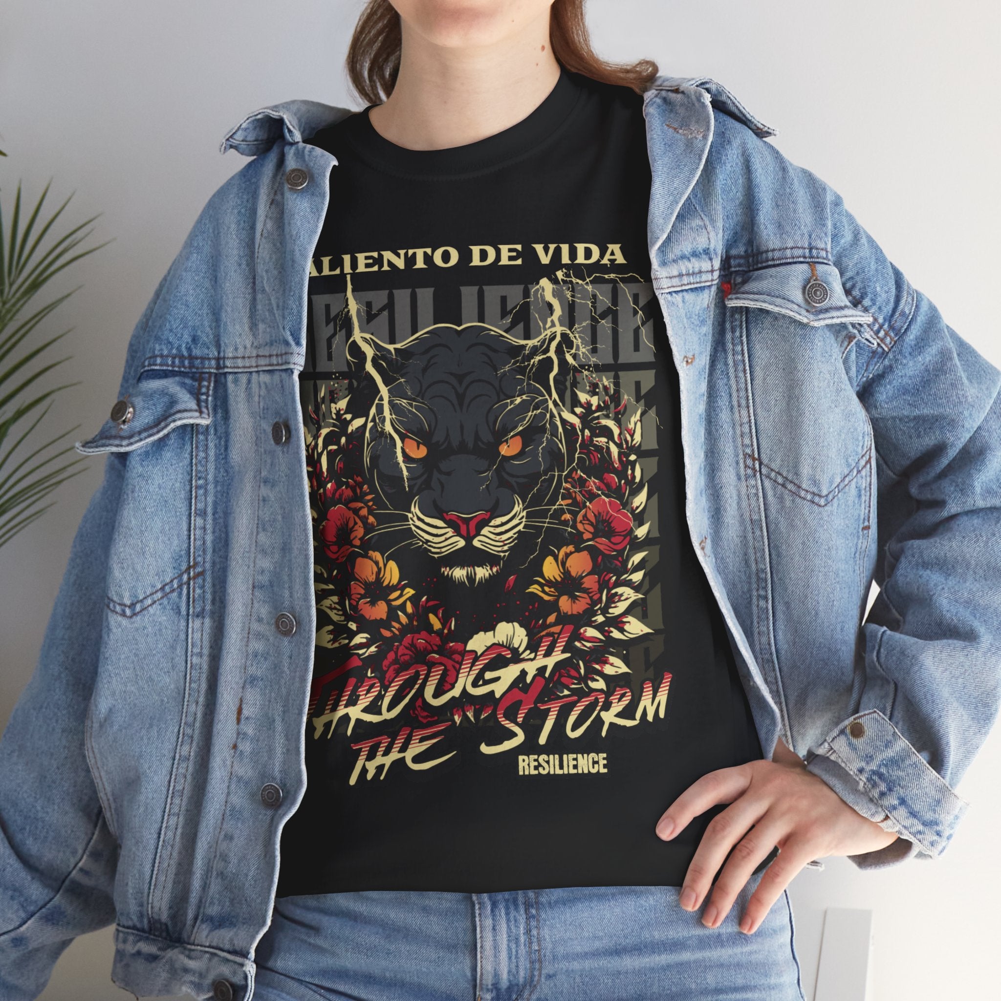 Rise of the Panther - (UNISEX) Heavy Cotton Tee - Aliento De Vida