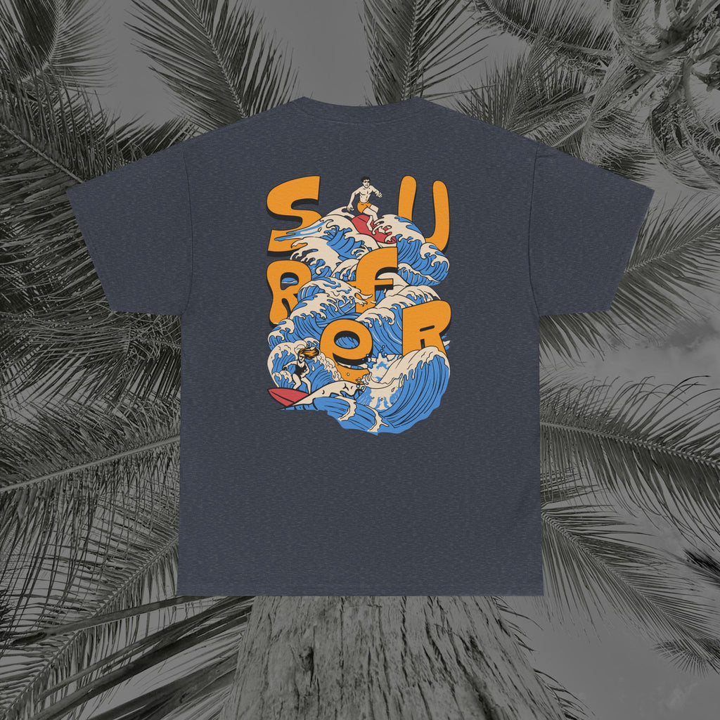 Ocean Motion - (UNISEX) Heavy Cotton Tee - Aliento De Vida