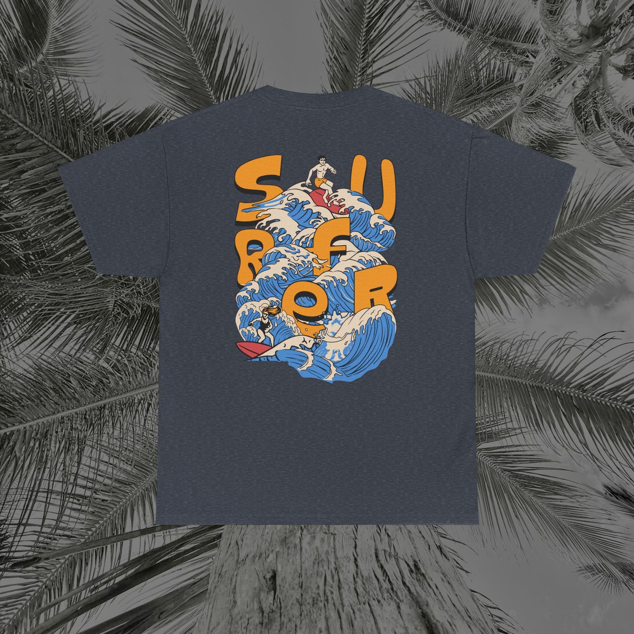 Ocean Motion - (UNISEX) Heavy Cotton Tee - Aliento De Vida