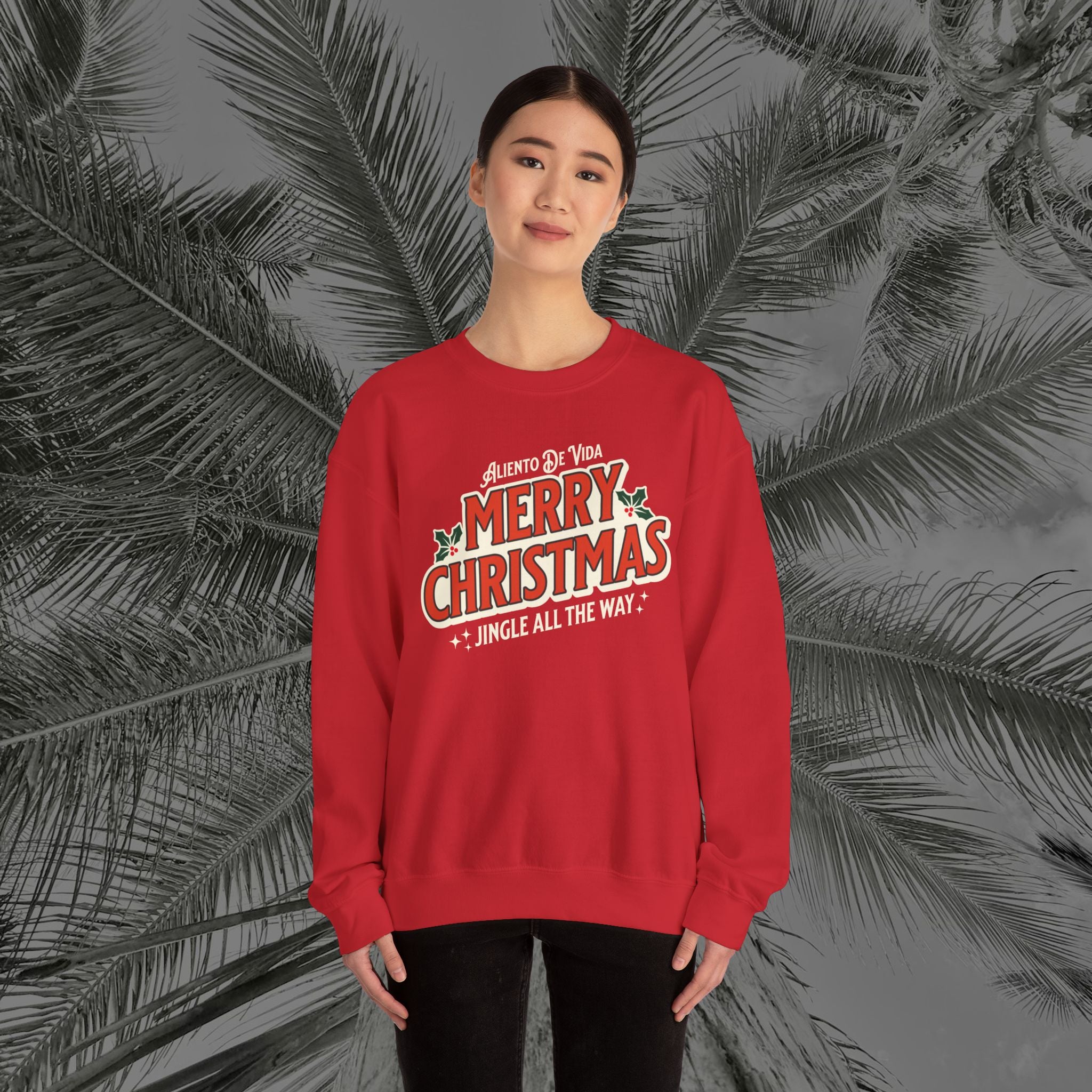 Merry Christmas - (UNISEX) Cozy Crewneck Sweatshirt - Aliento De Vida