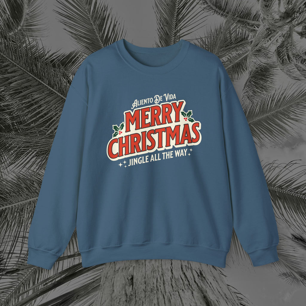 Merry Christmas - (UNISEX) Cozy Crewneck Sweatshirt - Aliento De Vida