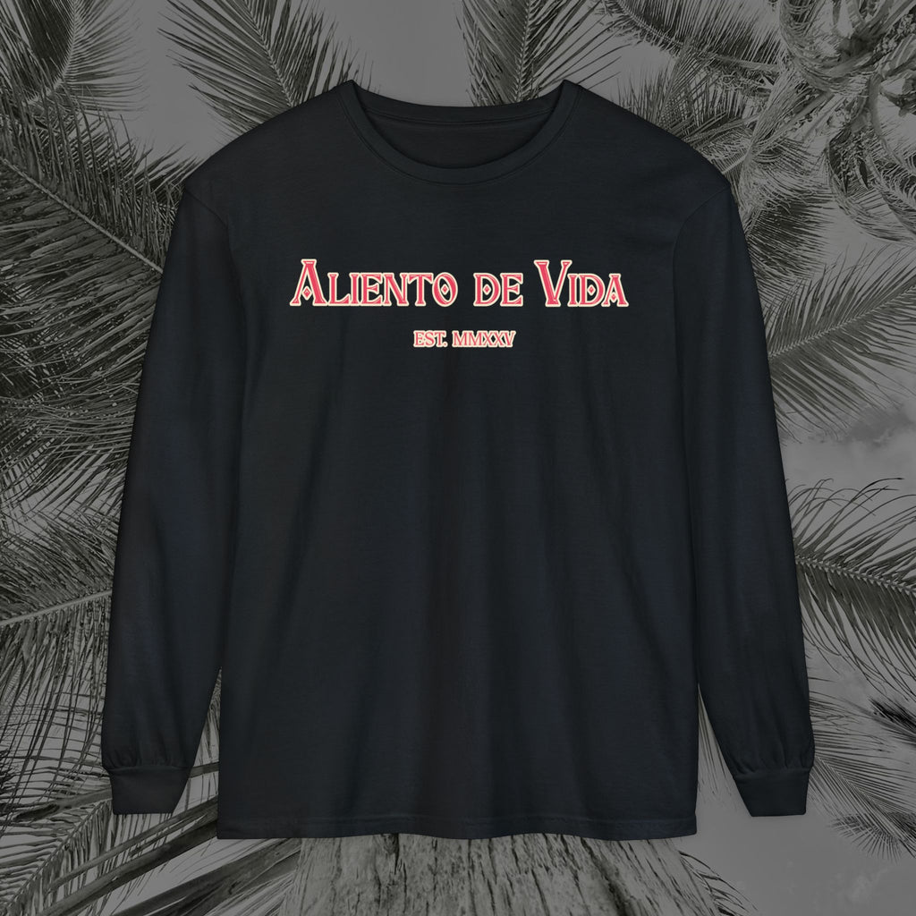 Breath Of Paradise - (UNISEX) Long Sleeve Shirt - Back Design - Aliento De Vida