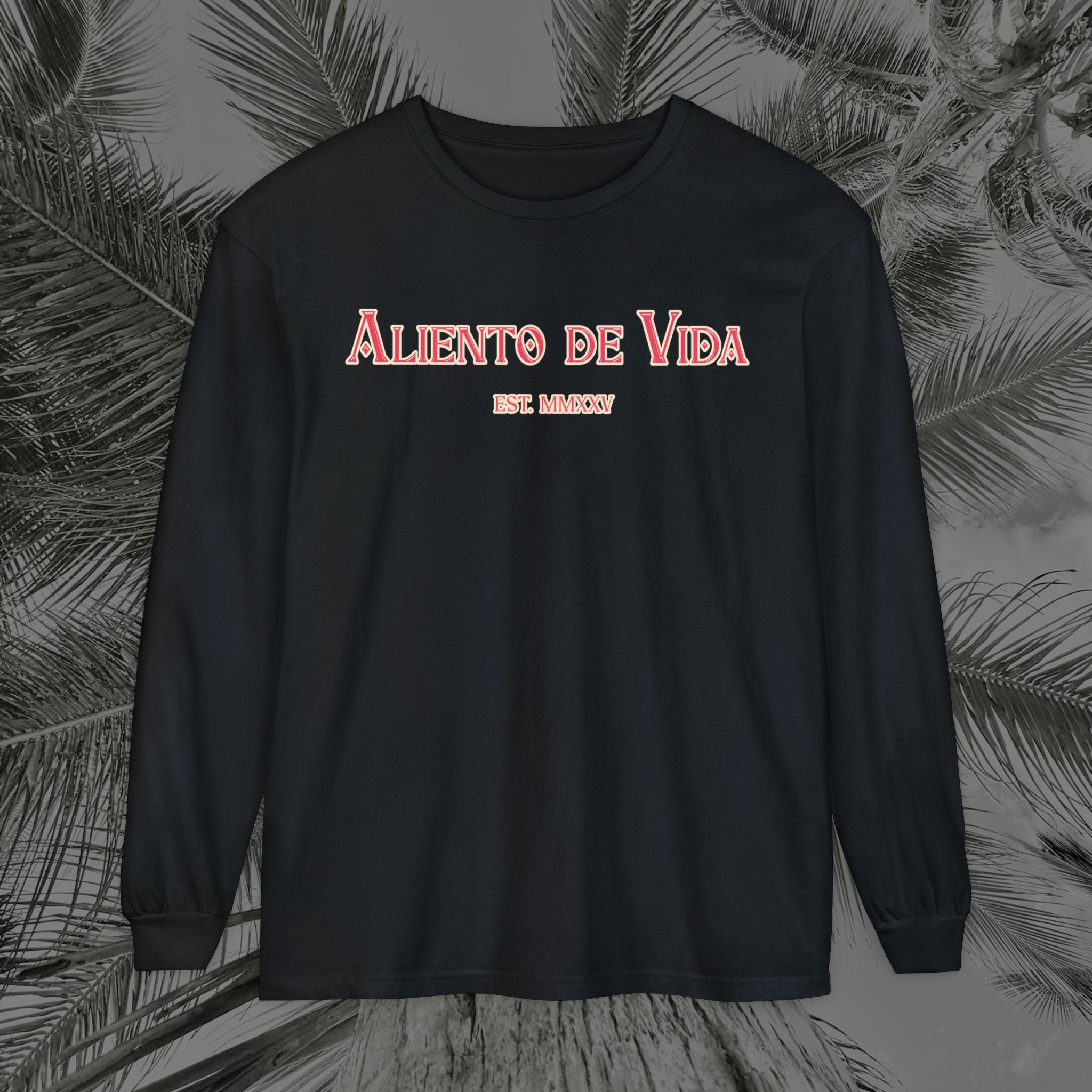 Breath Of Paradise - (UNISEX) Long Sleeve Shirt - Back Design - Aliento De Vida