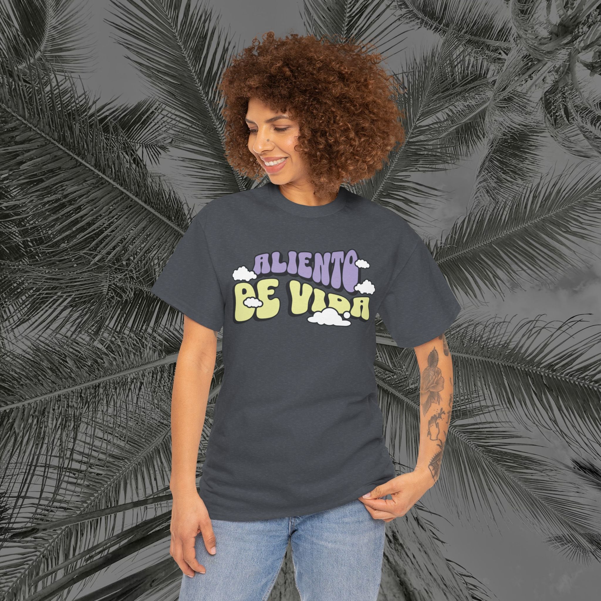 Clouds #1 - (UNISEX) Heavy Cotton T-Shirt - Aliento De Vida