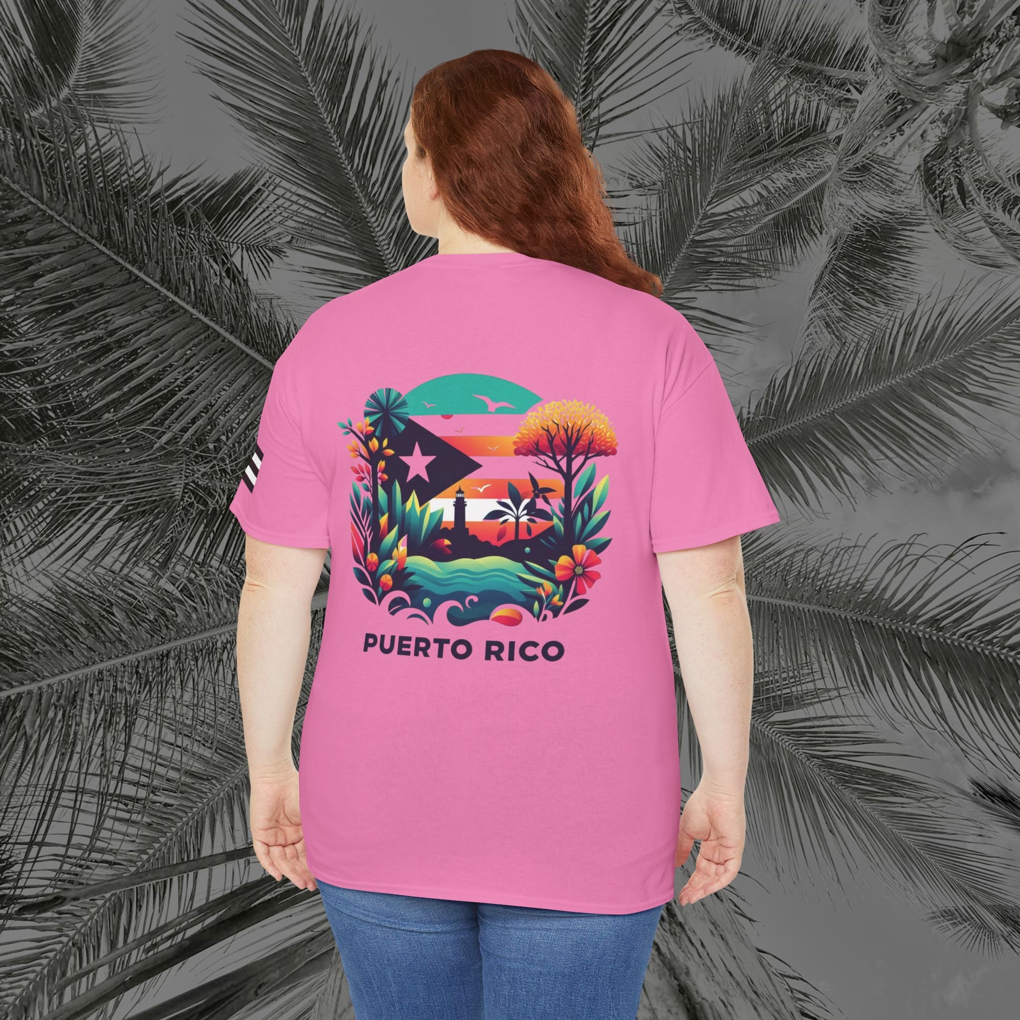Isla Vibrante - PR COLLECTION - (UNISEX) Heavy Cotton Tee - Aliento De Vida