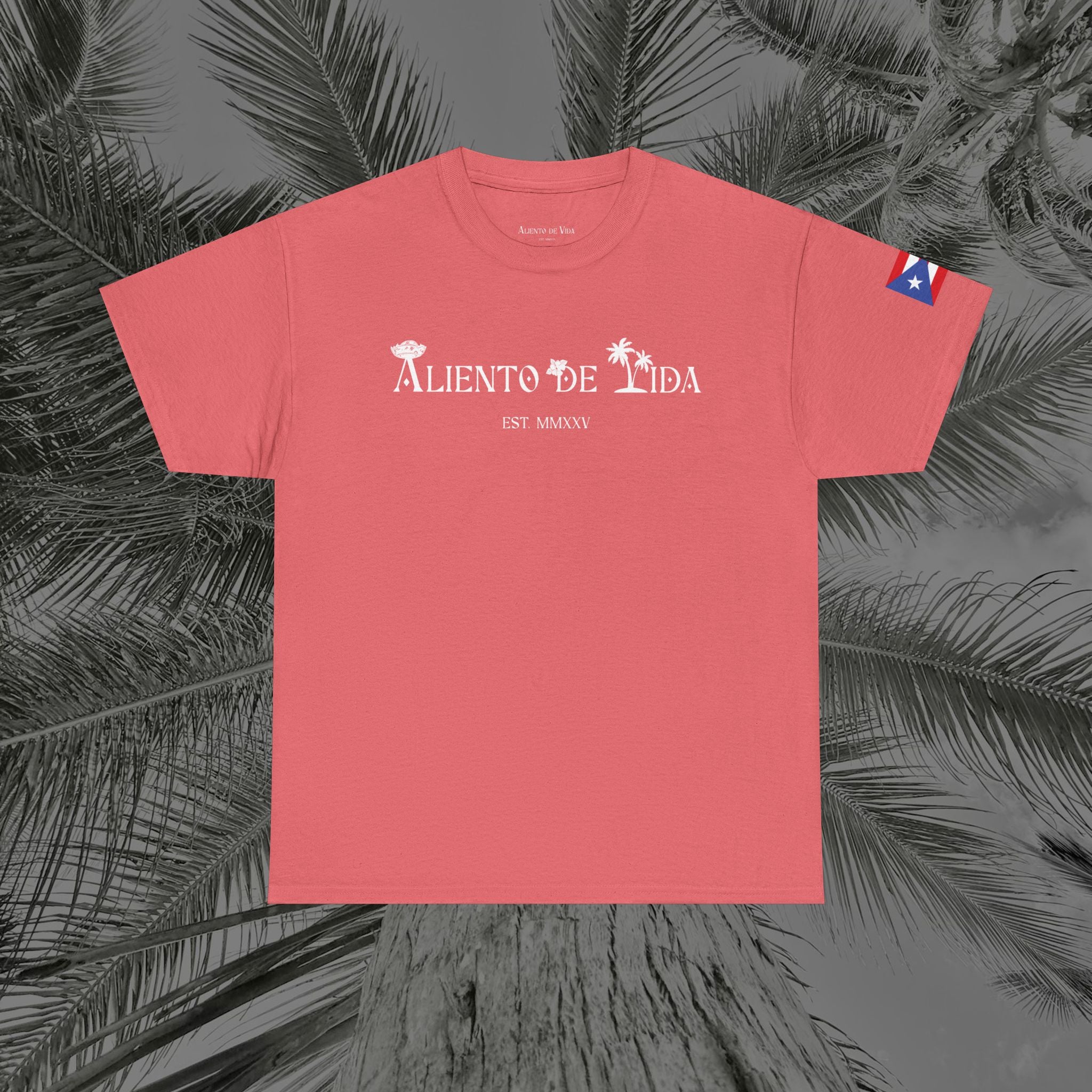 Borikén Sunrise - PR COLLECTION - (UNISEX) Heavy Cotton Tee - Aliento De Vida