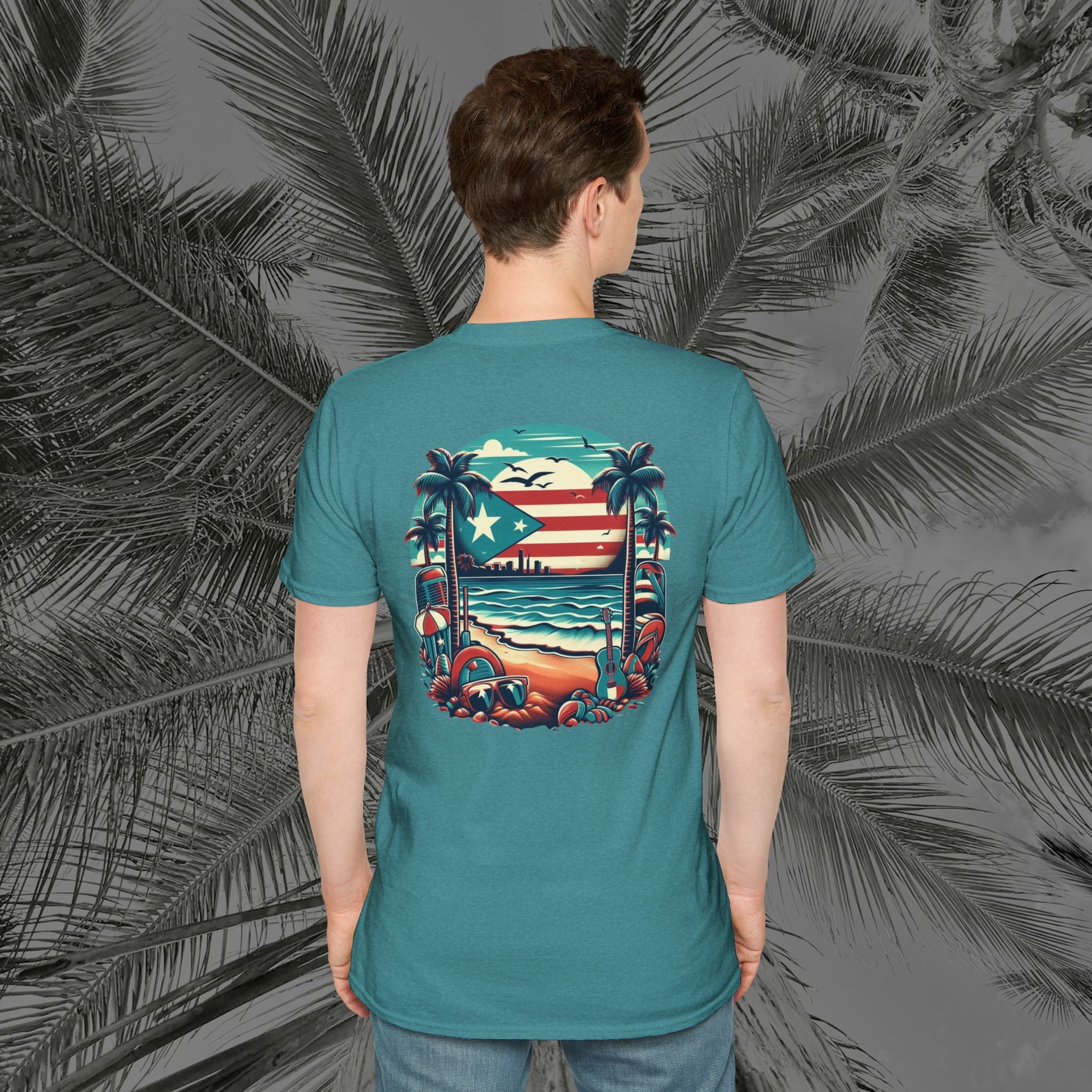 A Slice of Paradise - PR COLLECTION - (UNISEX) Soft style T-Shirt - Aliento De Vida