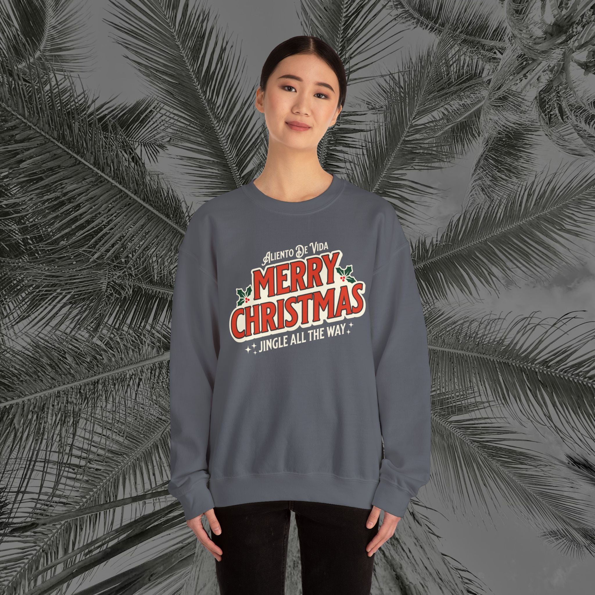 Merry Christmas - (UNISEX) Cozy Crewneck Sweatshirt - Aliento De Vida