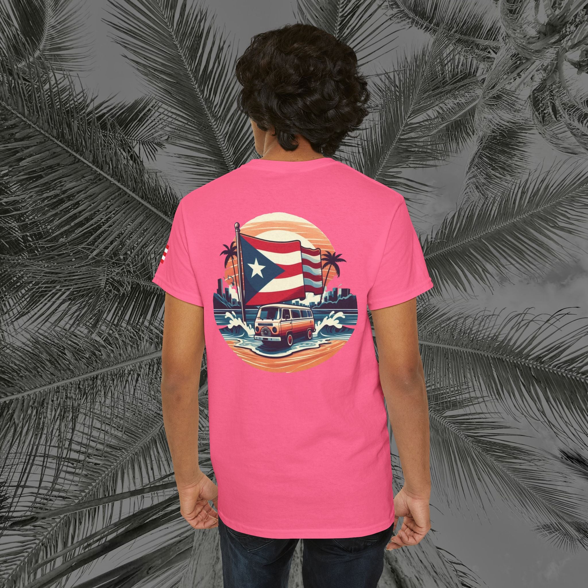 Island Cruiser - PR COLLECTION - (UNISEX) Heavy Cotton Tee - Aliento De Vida