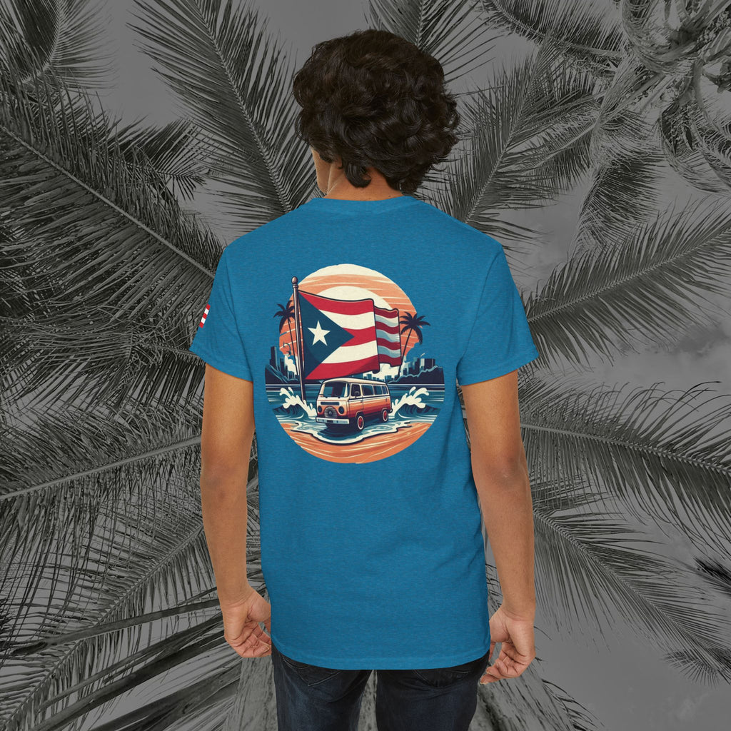 Island Cruiser - PR COLLECTION - (UNISEX) Heavy Cotton Tee - Aliento De Vida