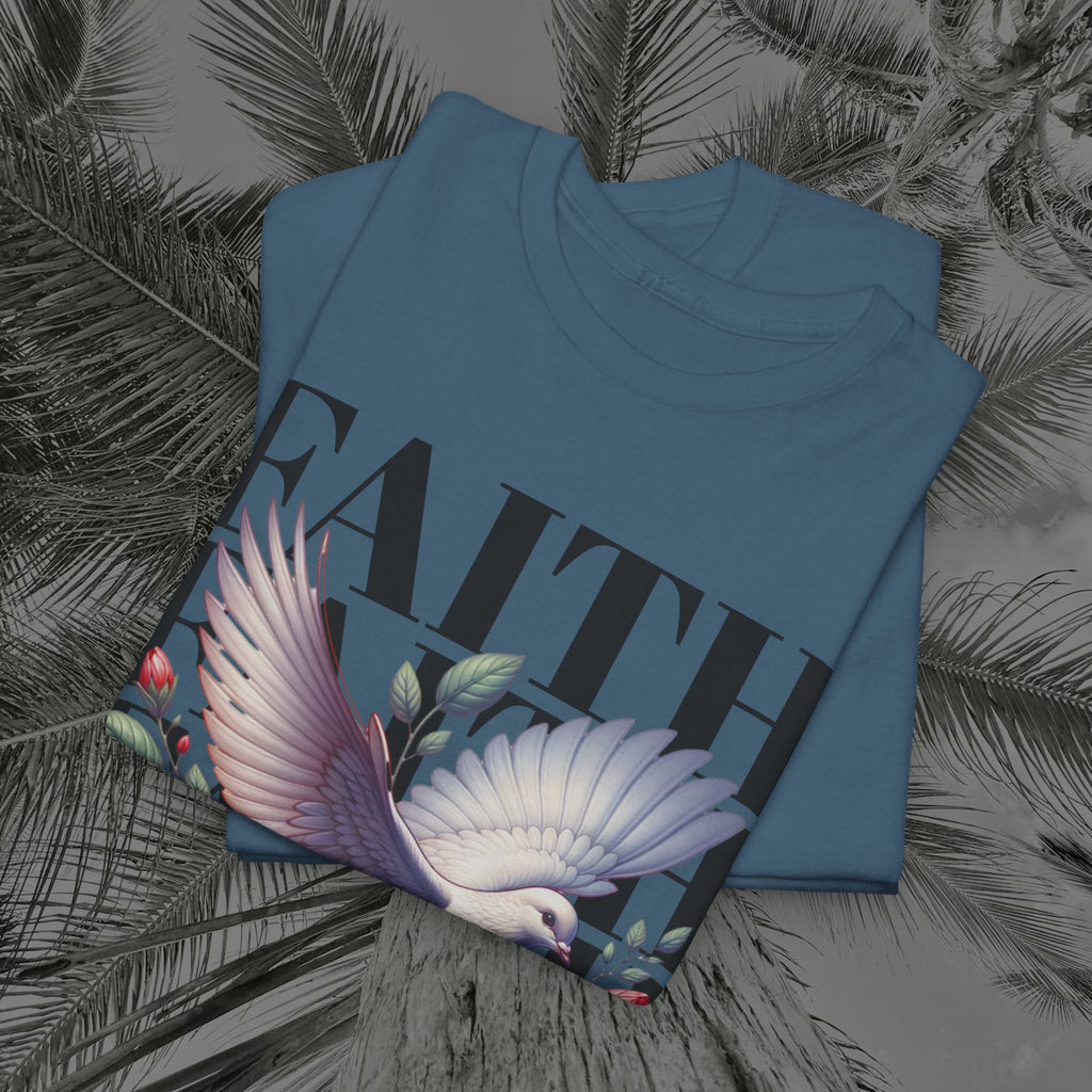 Wings of Grace - (UNISEX) Heavy Cotton Tee - Aliento De Vida