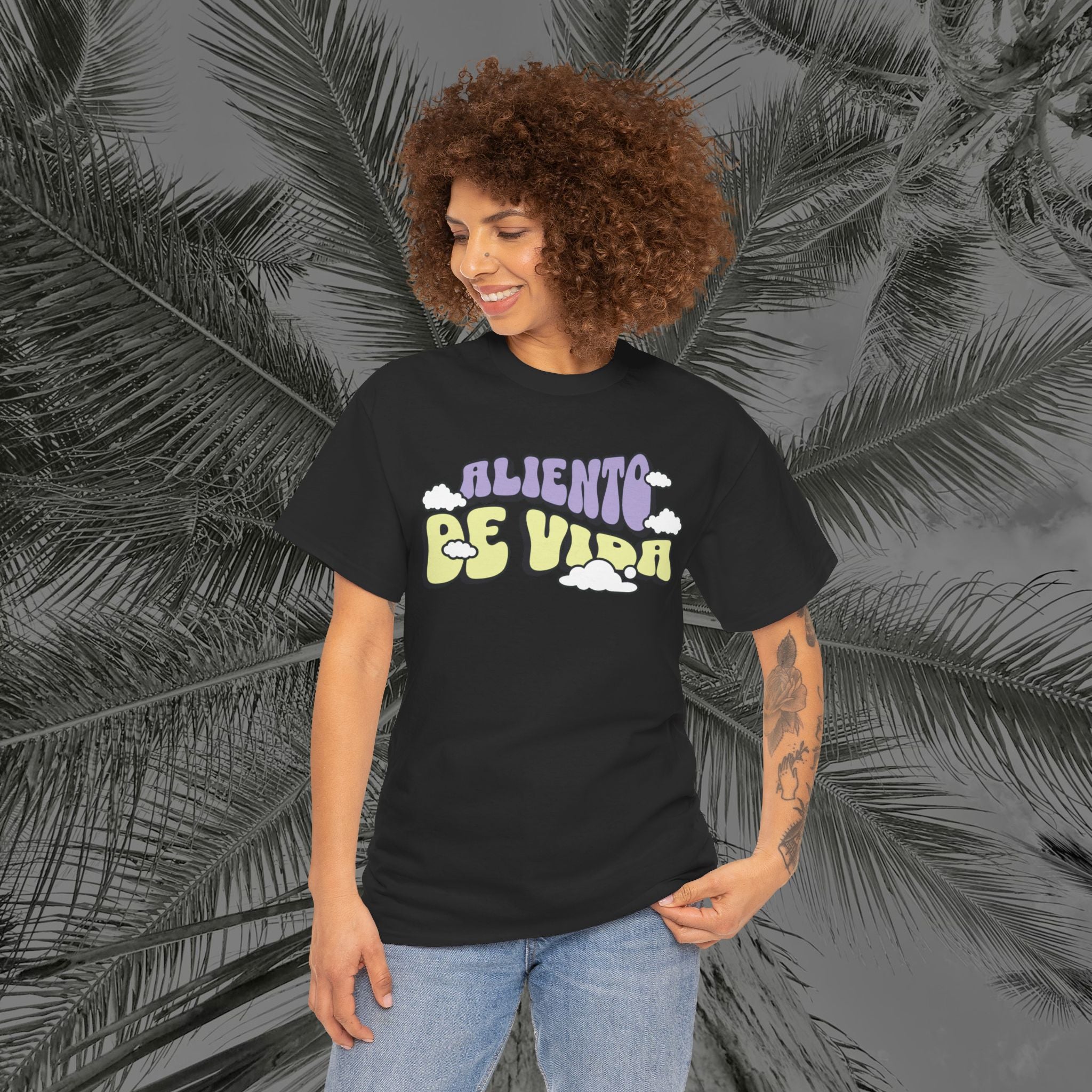 Clouds #1 - (UNISEX) Heavy Cotton T-Shirt - Aliento De Vida