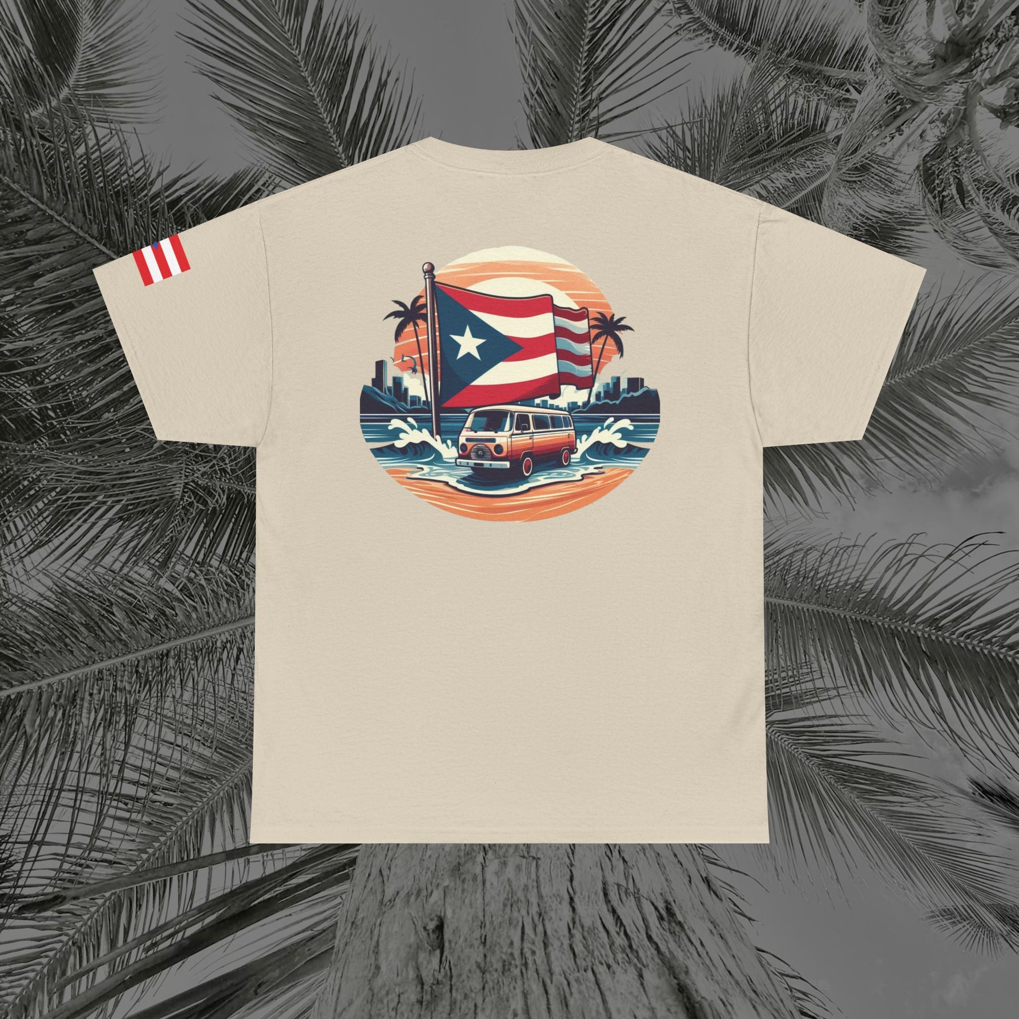 Island Cruiser - PR COLLECTION - (UNISEX) Heavy Cotton Tee - Aliento De Vida