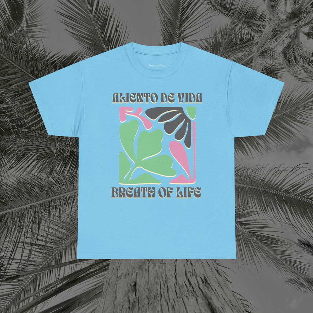 One Breath, Infinite Bloom #2 - (UNISEX) Heavy Cotton T-Shirt - Aliento De Vida