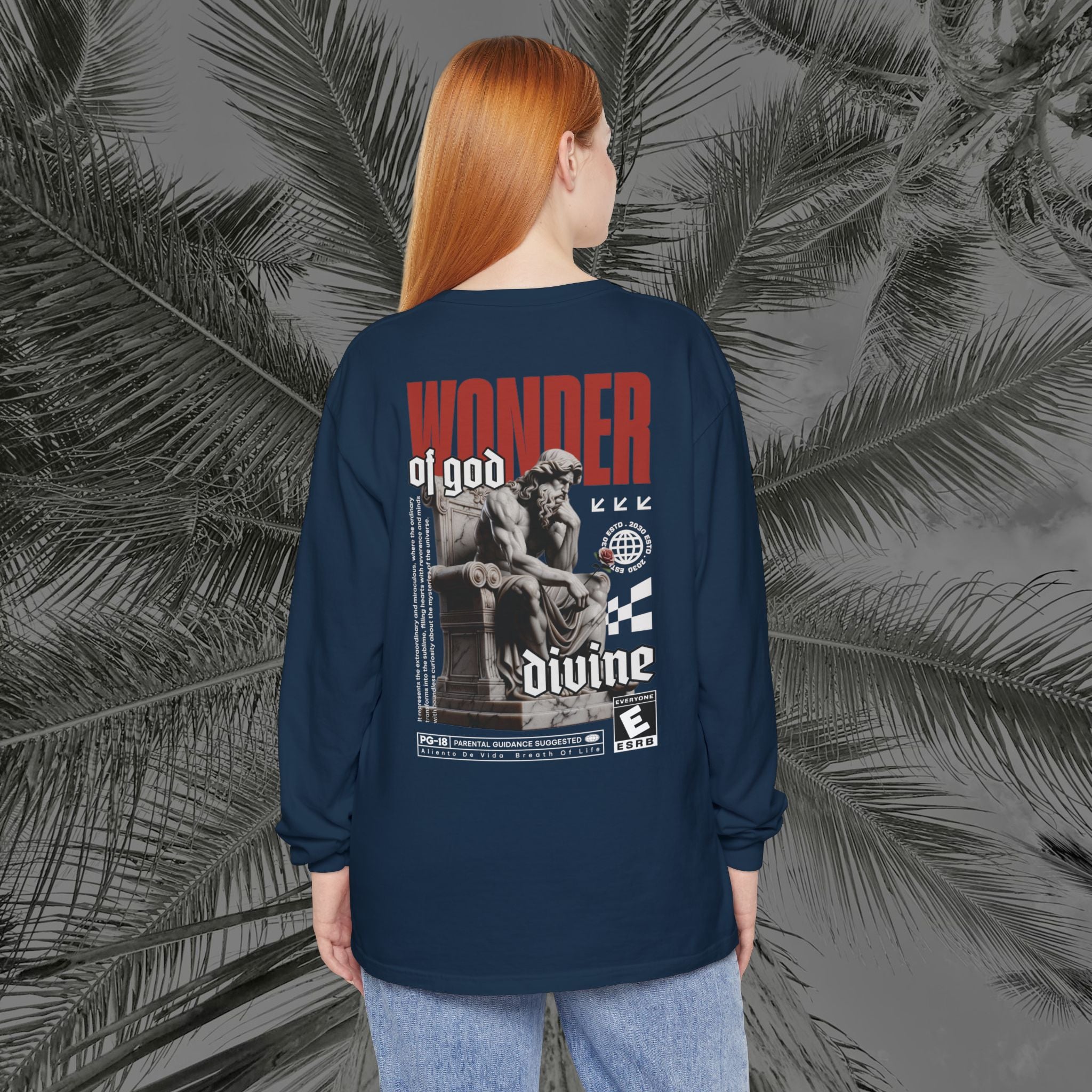 Throne of the Divine - (UNISEX) Long Sleeve Shirt - Aliento De Vida