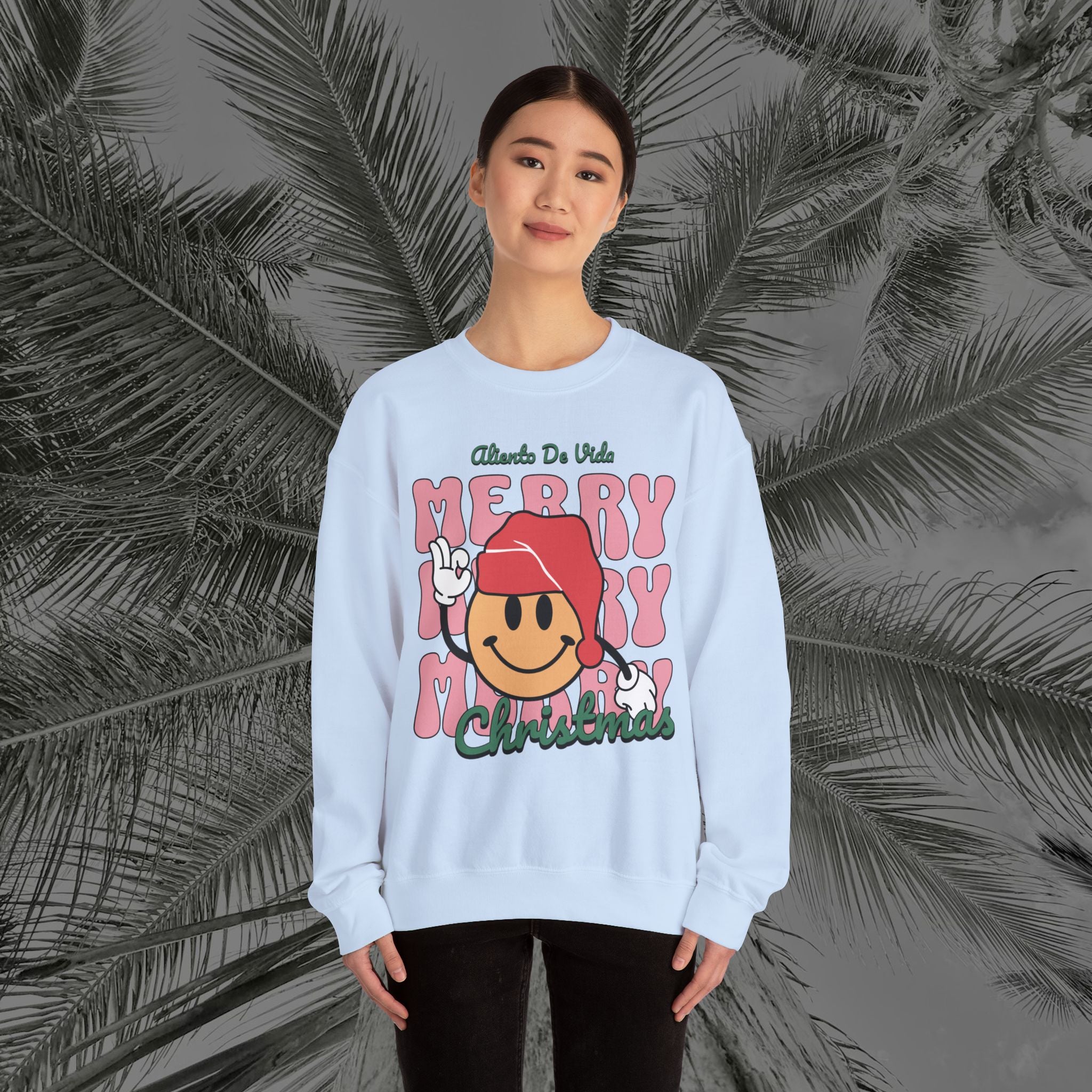 Happy Holidays - Cozy Crewneck Sweatshirt - Aliento De Vida