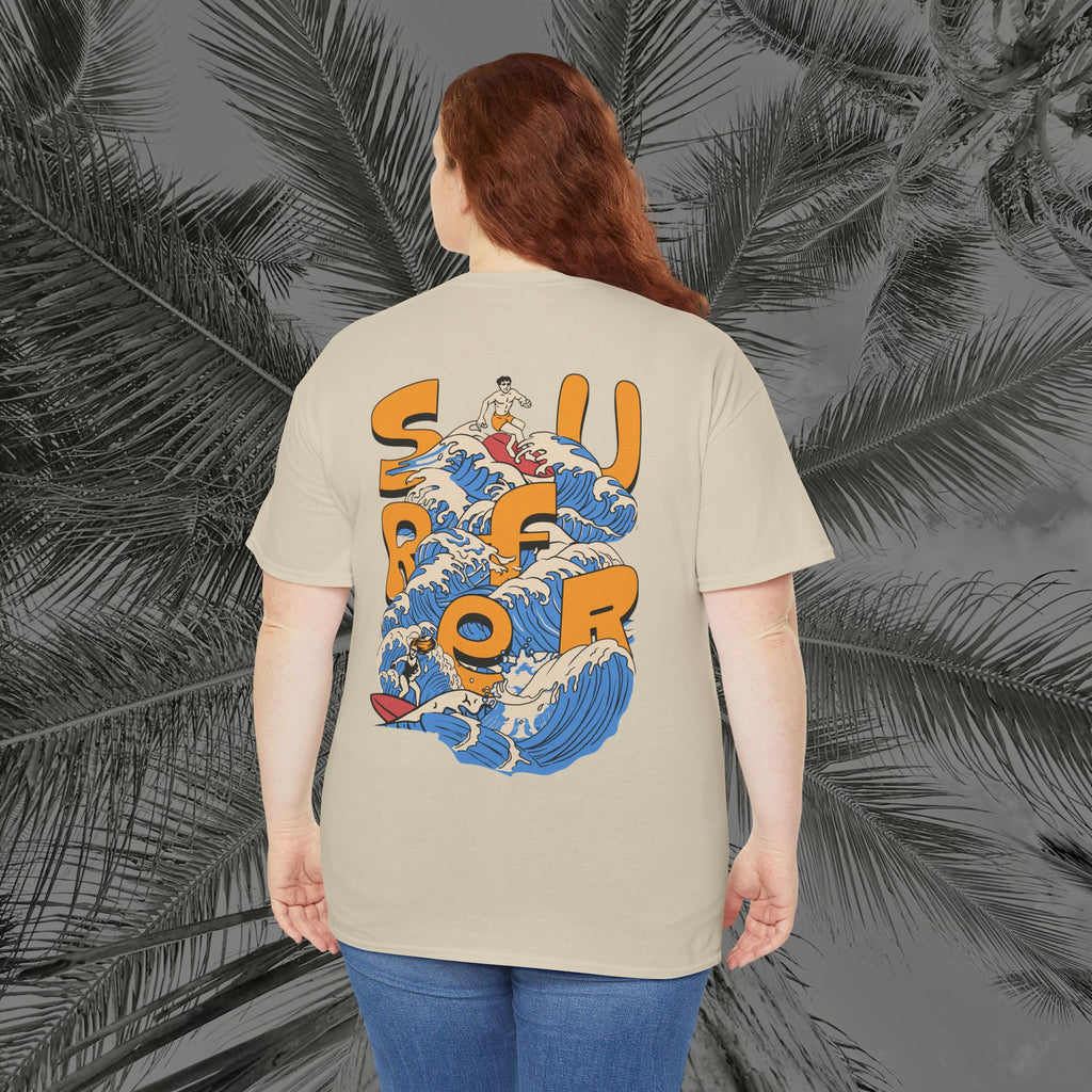 Ocean Motion - (UNISEX) Heavy Cotton Tee - Aliento De Vida