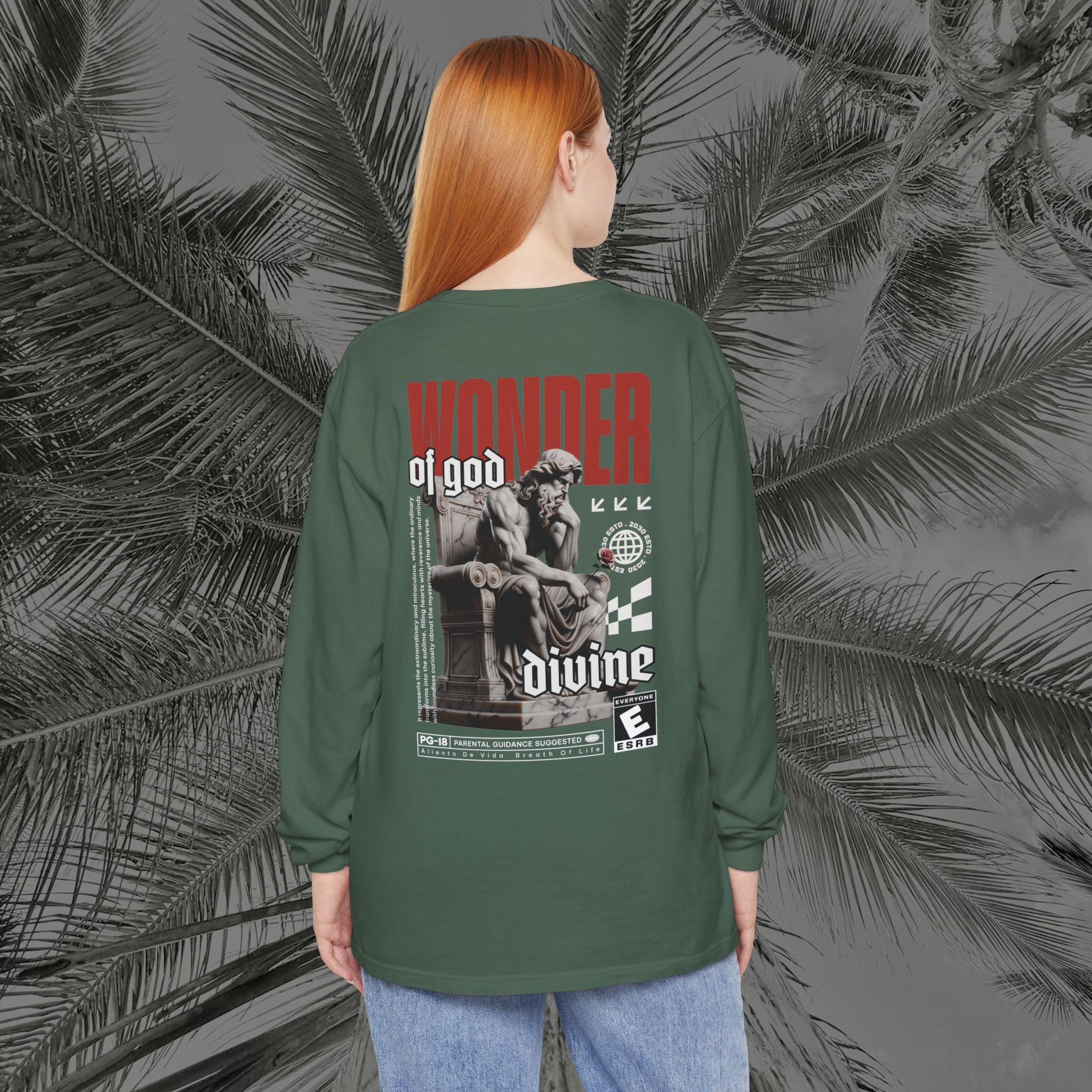 Throne of the Divine - (UNISEX) Long Sleeve Shirt - Aliento De Vida