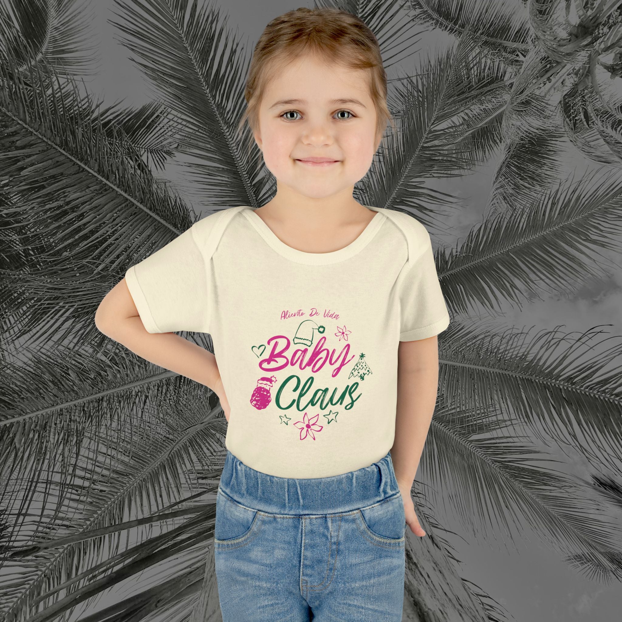 Baby Claus Magic - (Girls) Baby Bodysuit / Infant Onesie - Aliento De vida
