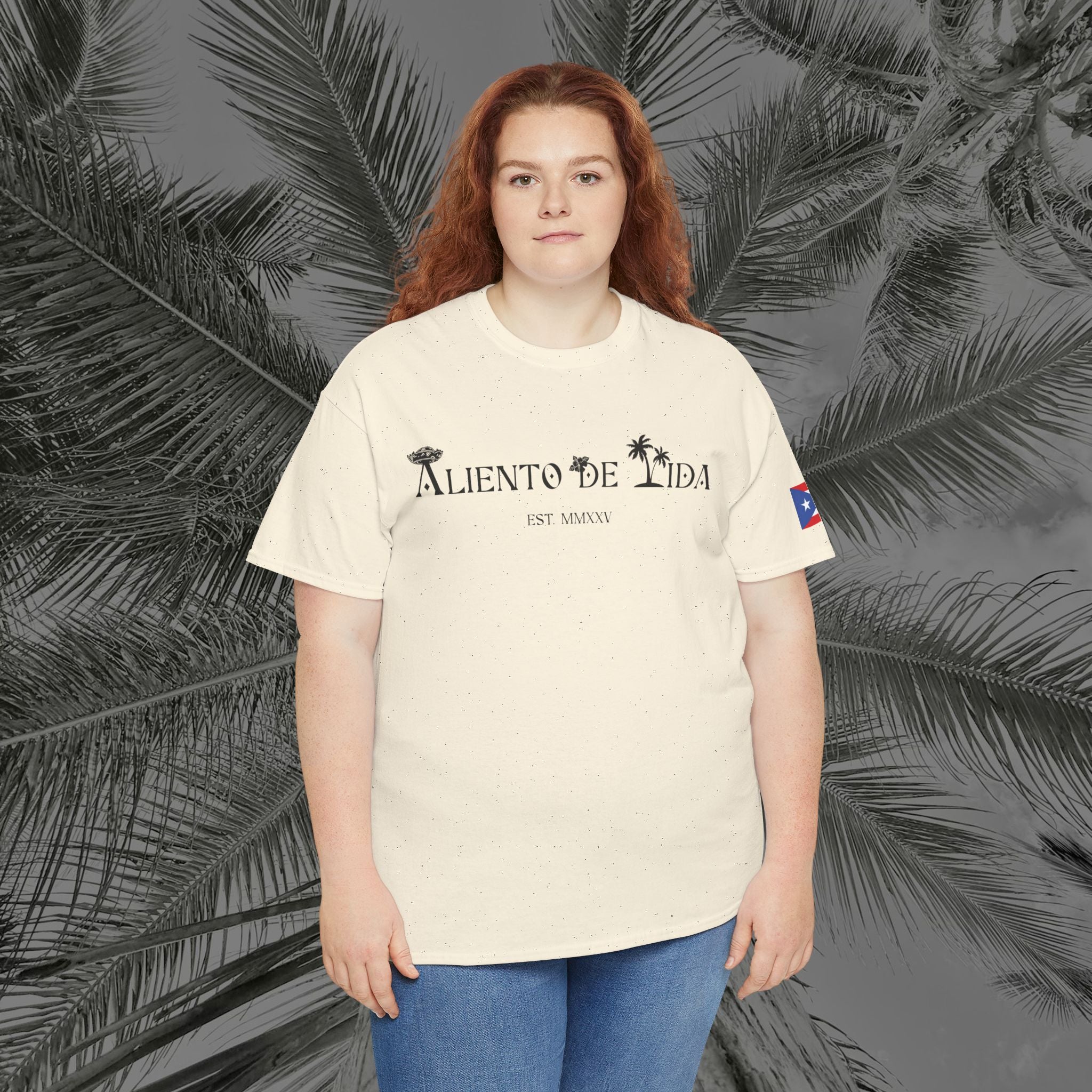 WE ARE PUERTO RICAN - PR COLLECTION - (UNISEX) Heavy Cotton Tee - Aliento De Vida