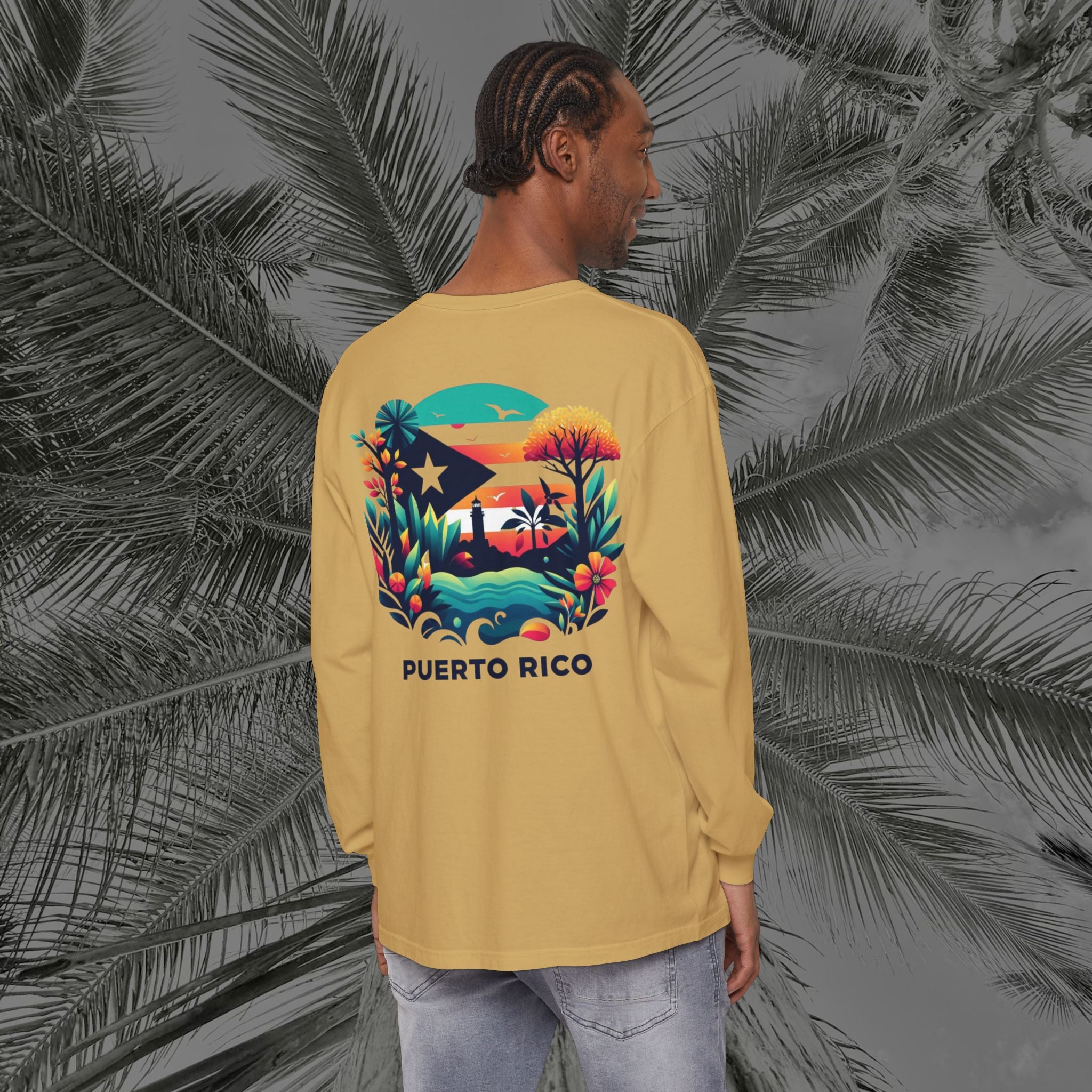 Isla Vibrante - (UNISEX) Long Sleeve T-Shirt - Aliento De Vida