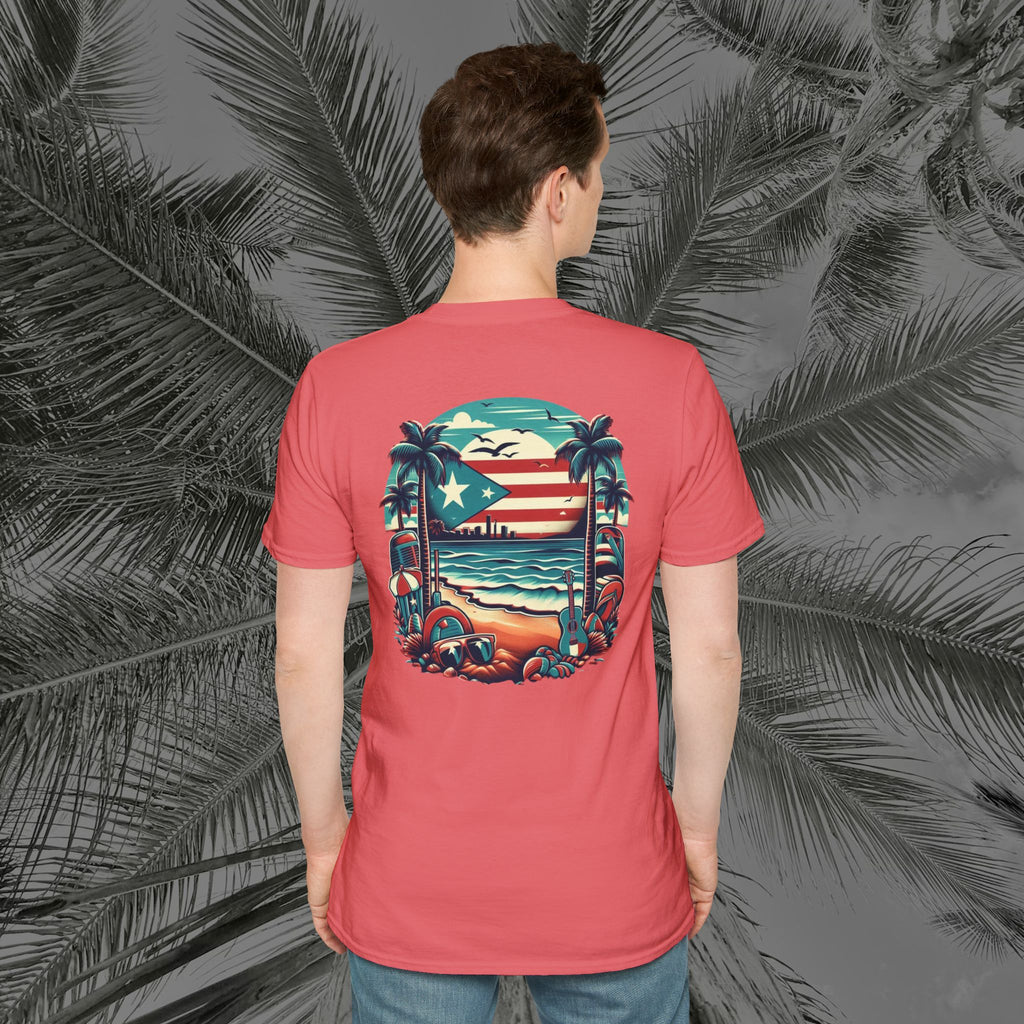 A Slice of Paradise - PR COLLECTION - (UNISEX) Soft style T-Shirt - Aliento De Vida