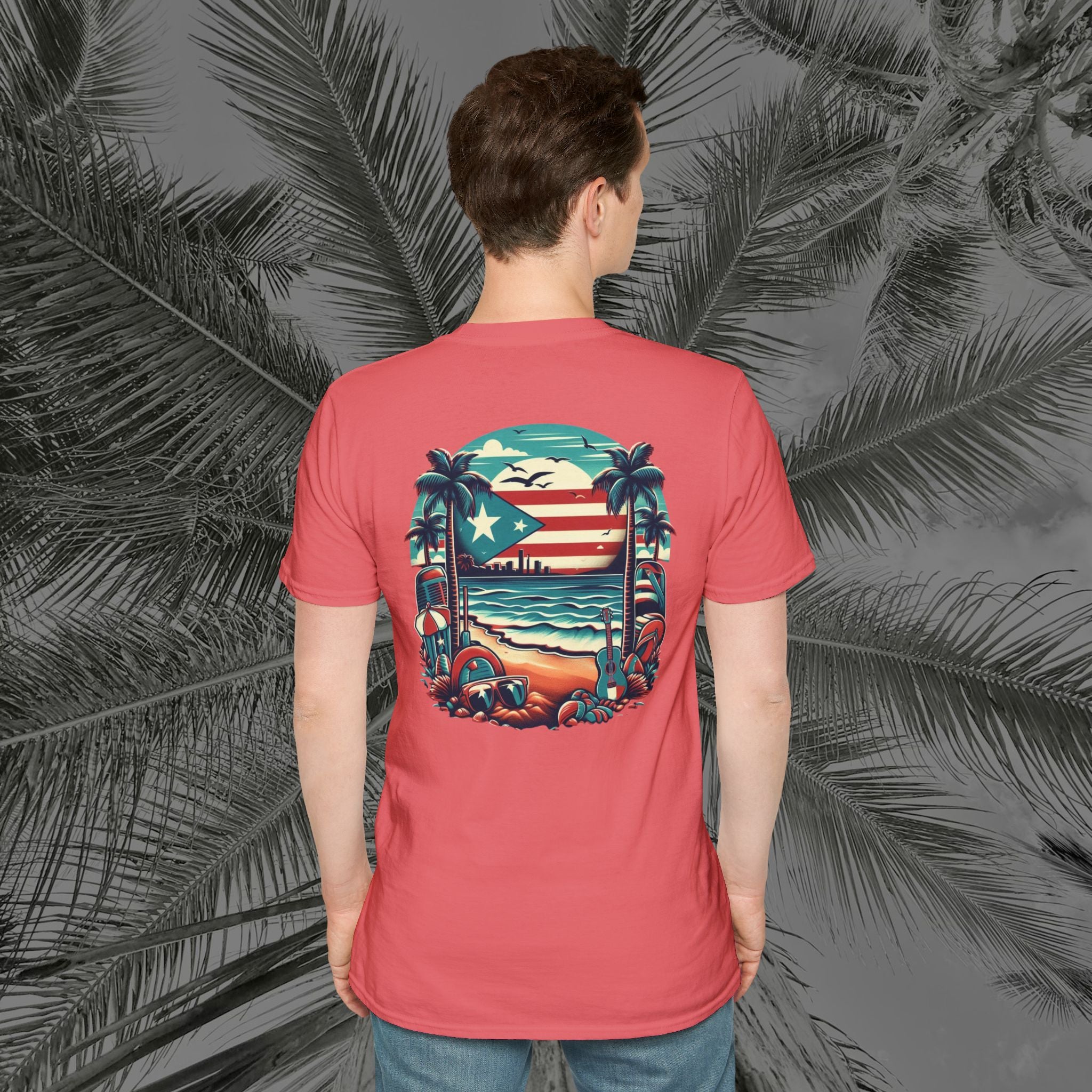 A Slice of Paradise - PR COLLECTION - (UNISEX) Soft style T-Shirt - Aliento De Vida
