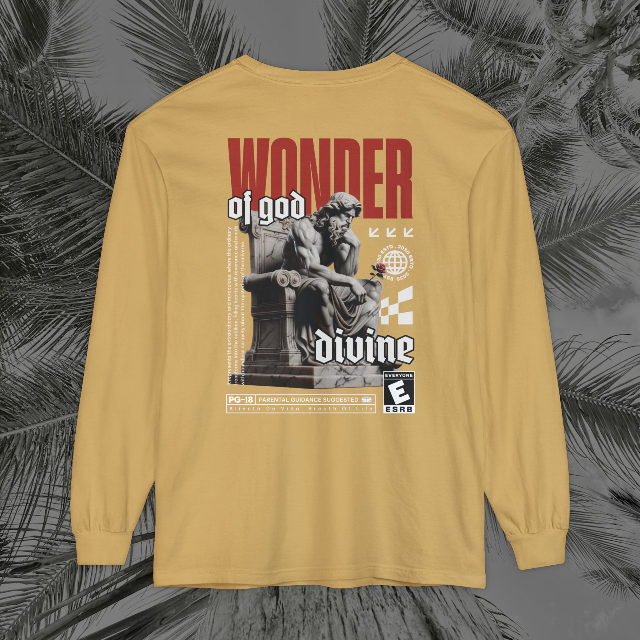Throne of the Divine - (UNISEX) Long Sleeve Shirt - Aliento De Vida