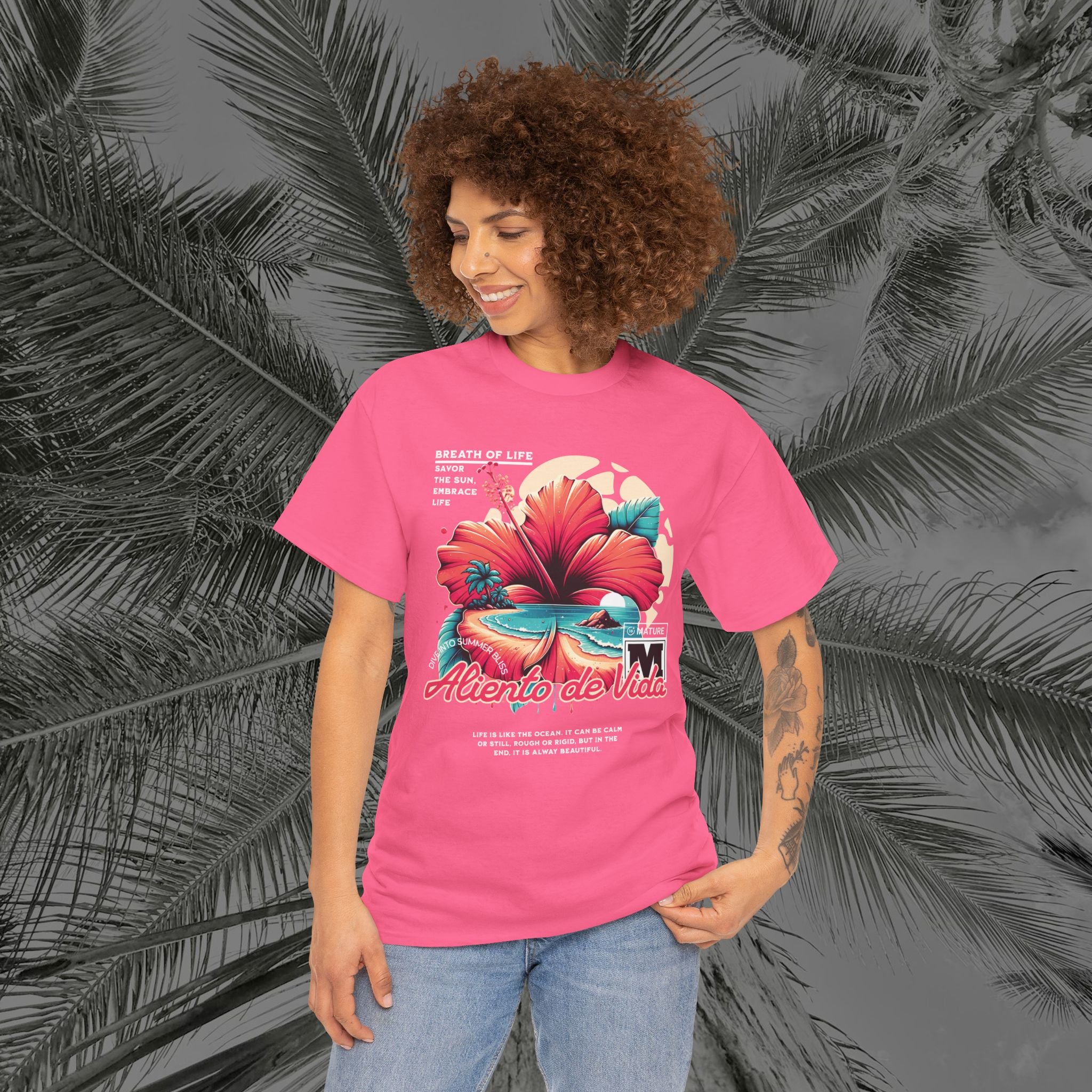 Breath Of Paradise - (UNISEX) Heavy Cotton T-Shirt - Aliento De Vida