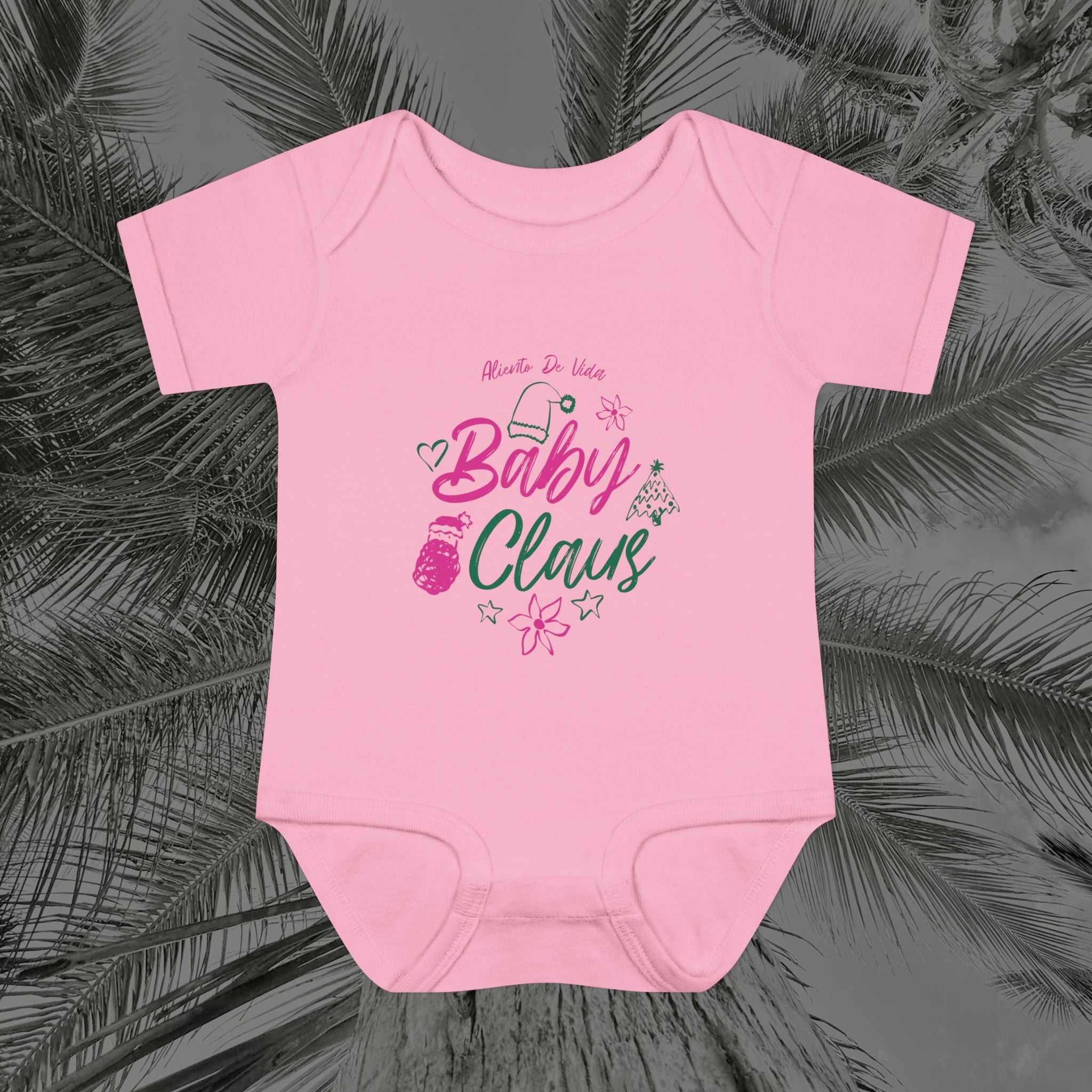 Baby Claus Magic - (Girls) Baby Bodysuit / Infant Onesie - Aliento De vida