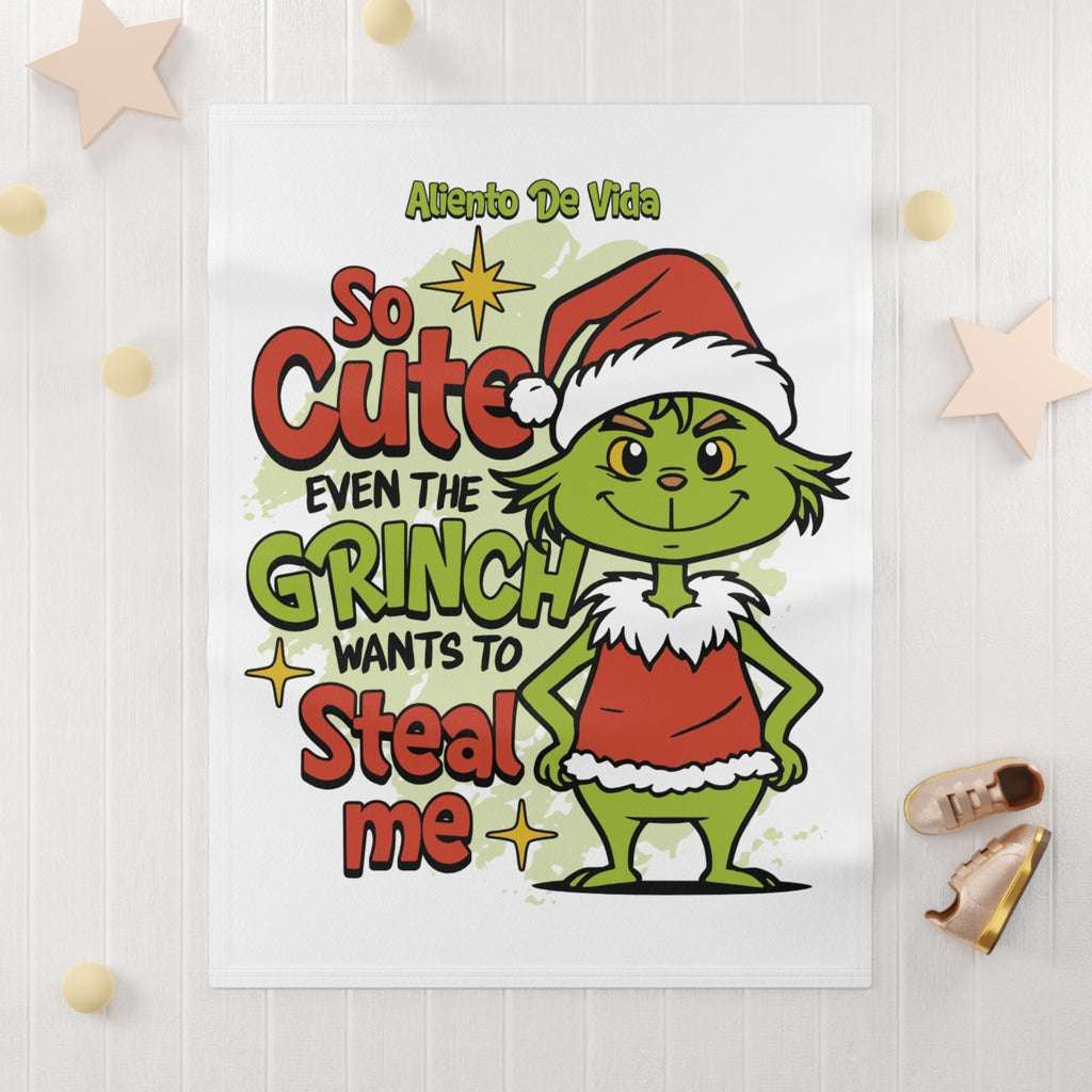 So Cute Even the Grinch Wants to Steal Me - Baby Blanket - Aliento De Vida