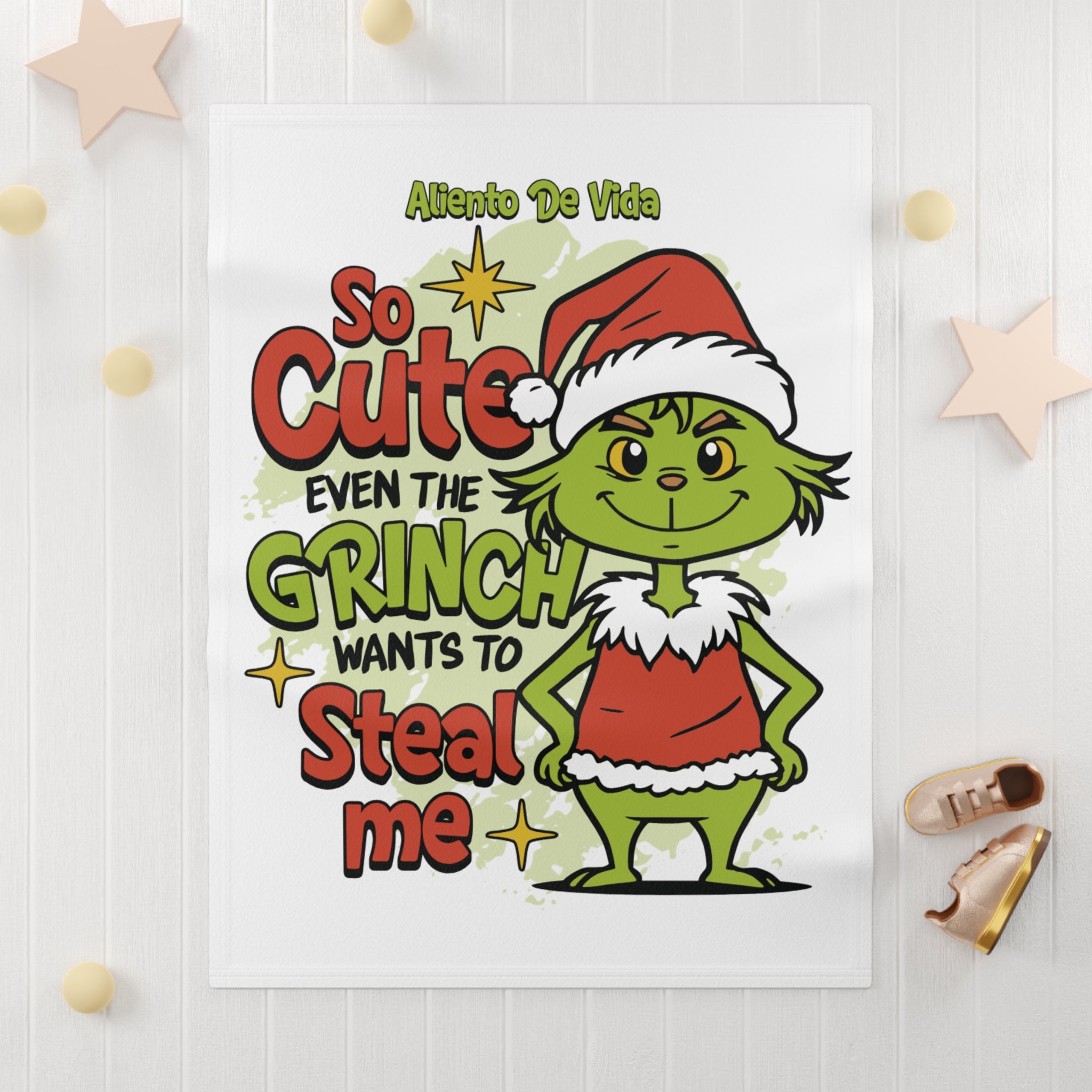 So Cute Even the Grinch Wants to Steal Me - Baby Blanket - Aliento De Vida