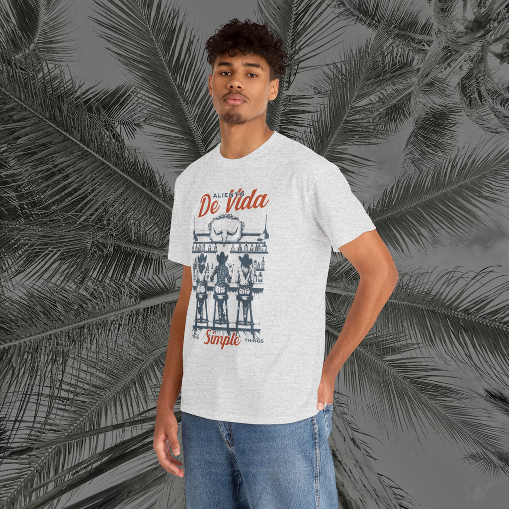 Let's Have A Drink - (UNISEX) Heavy Cotton T-Shirt - Aliento De Vida