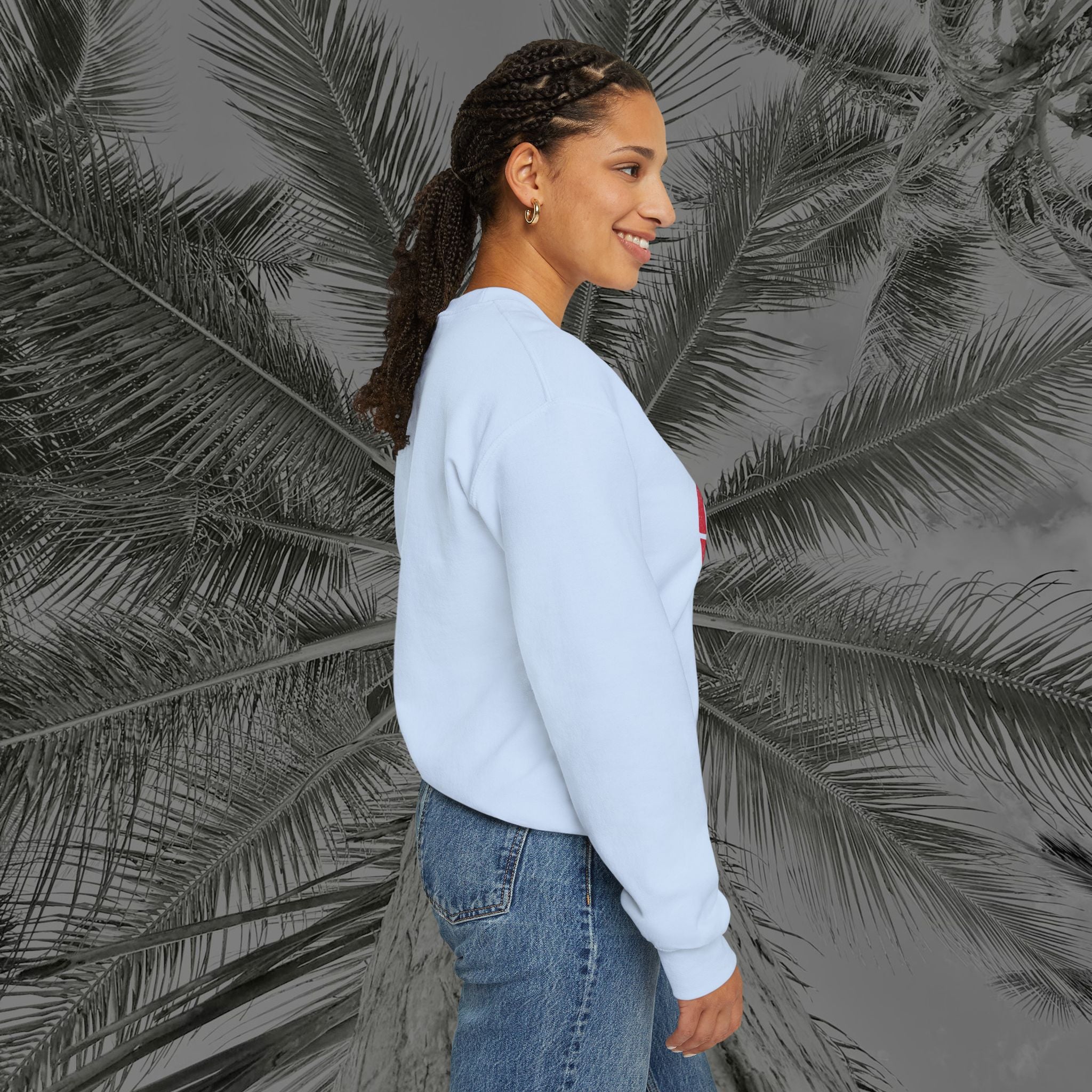 Naughty by Nature, Santa by Choice - (UNISEX) Cozy Crewneck Sweatshirt - Aliento De Vida