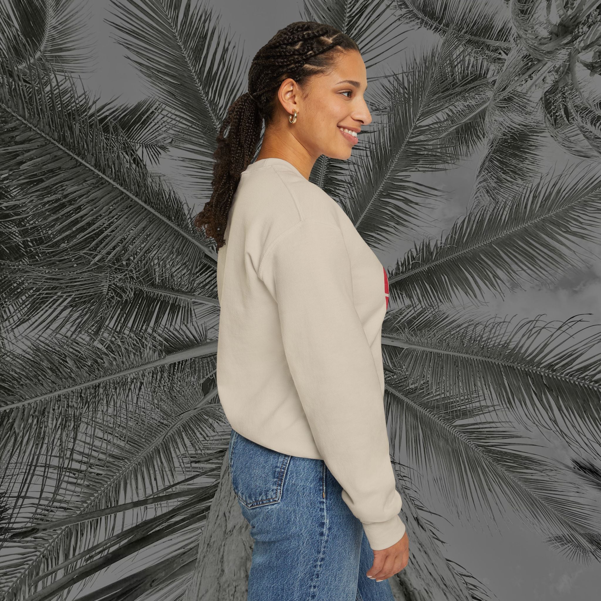 Naughty by Nature, Santa by Choice - (UNISEX) Cozy Crewneck Sweatshirt - Aliento De Vida