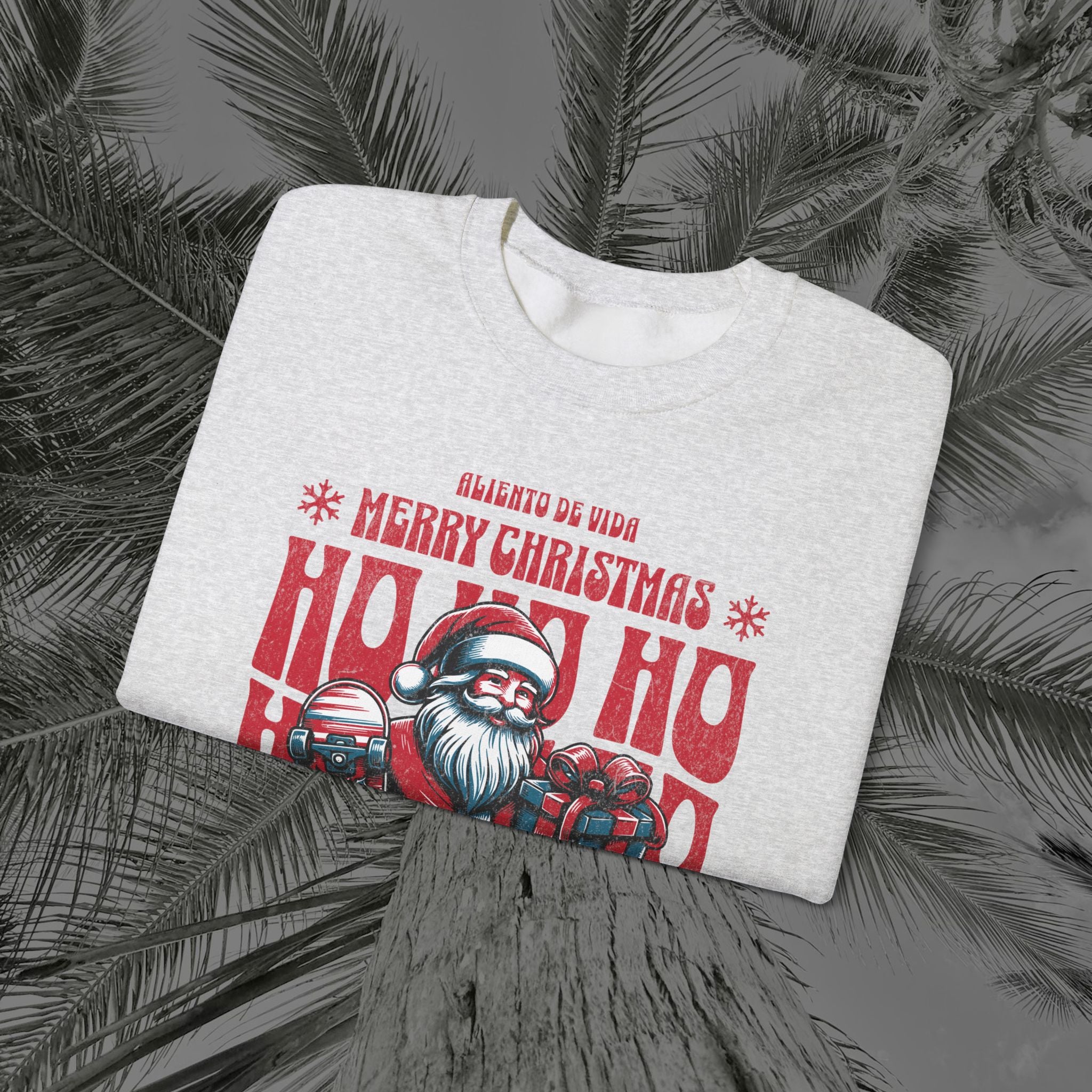 Naughty by Nature, Santa by Choice - (UNISEX) Cozy Crewneck Sweatshirt - Aliento De Vida