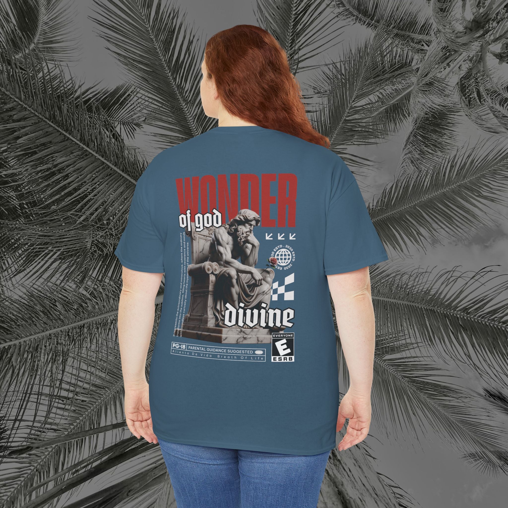 Throne of the Divine - (UNSEX) Heavy Cotton T-Shirt - Aliento De Vida