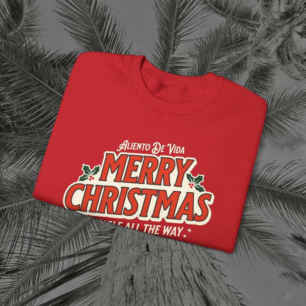 Merry Christmas - (UNISEX) Cozy Crewneck Sweatshirt - Aliento De Vida
