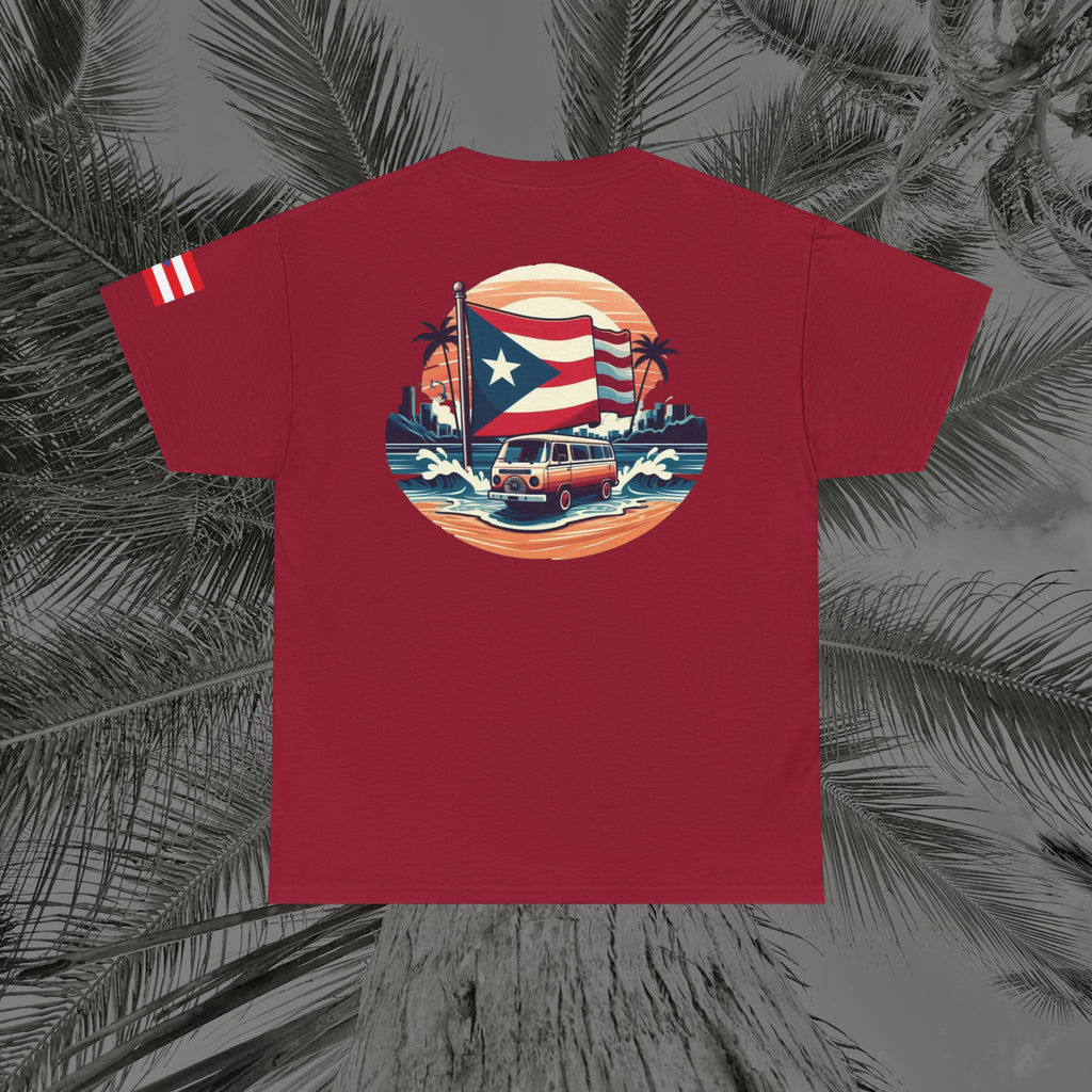 Island Cruiser - PR COLLECTION - (UNISEX) Heavy Cotton Tee - Aliento De Vida