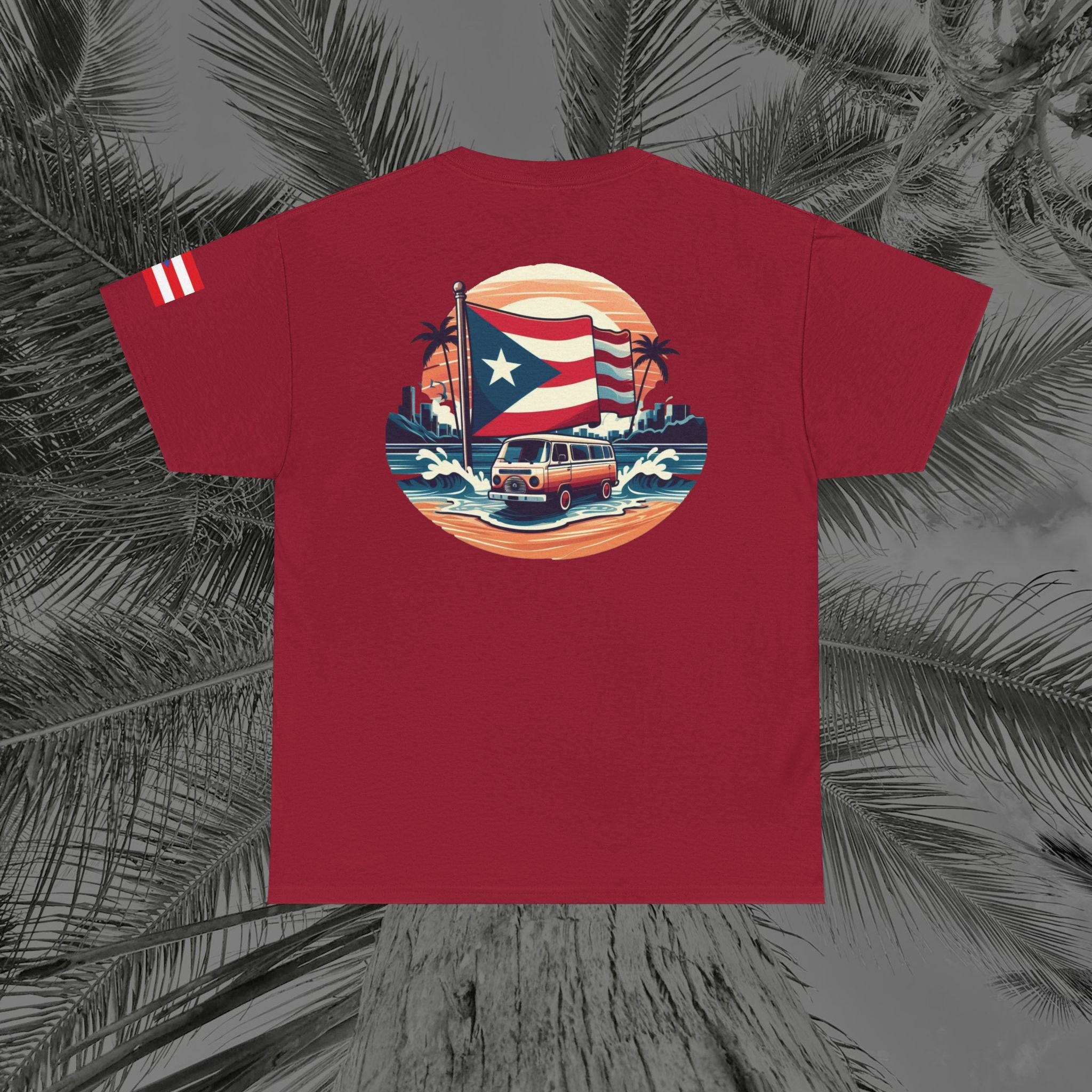 Island Cruiser - PR COLLECTION - (UNISEX) Heavy Cotton Tee - Aliento De Vida