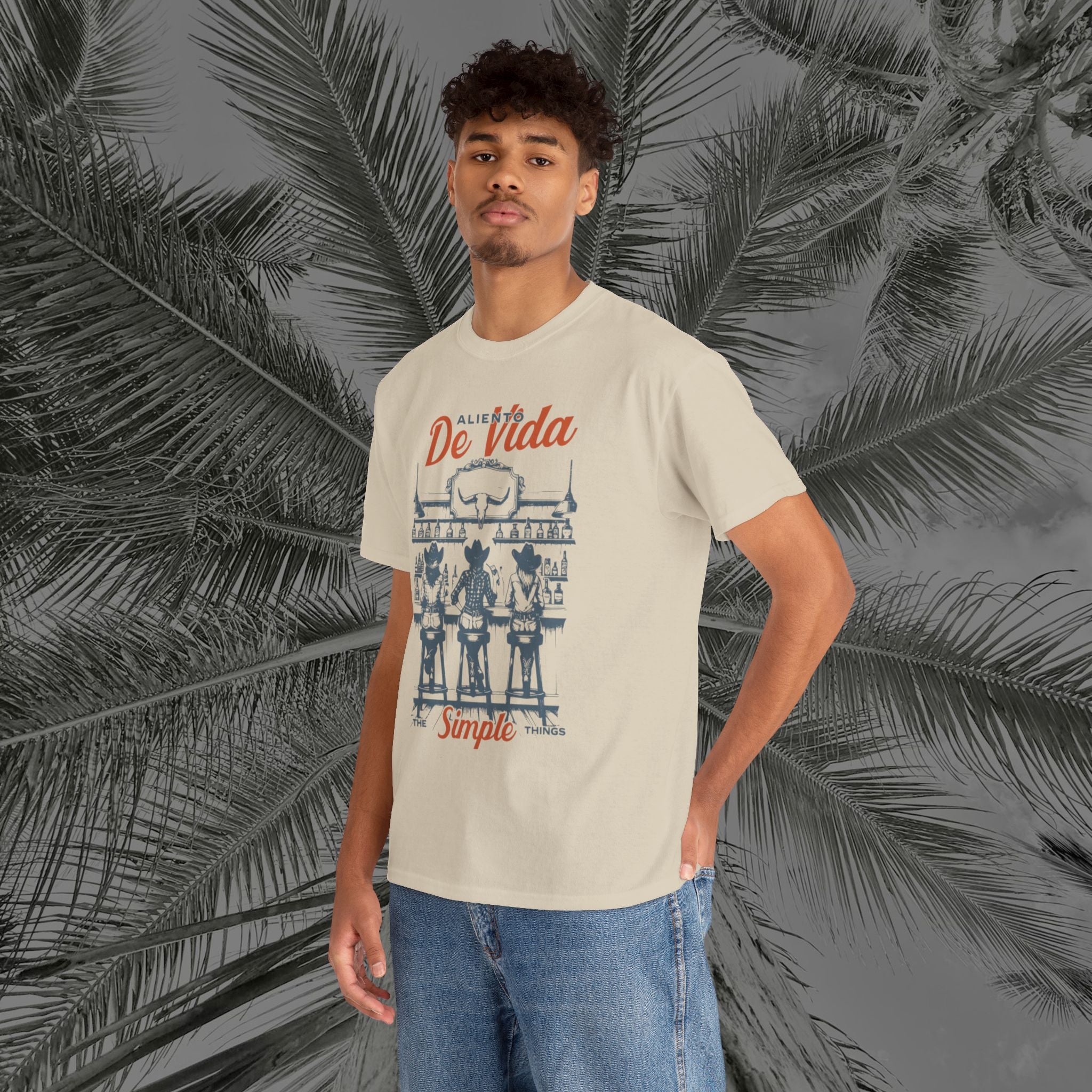 Let's Have A Drink - (UNISEX) Heavy Cotton T-Shirt - Aliento De Vida