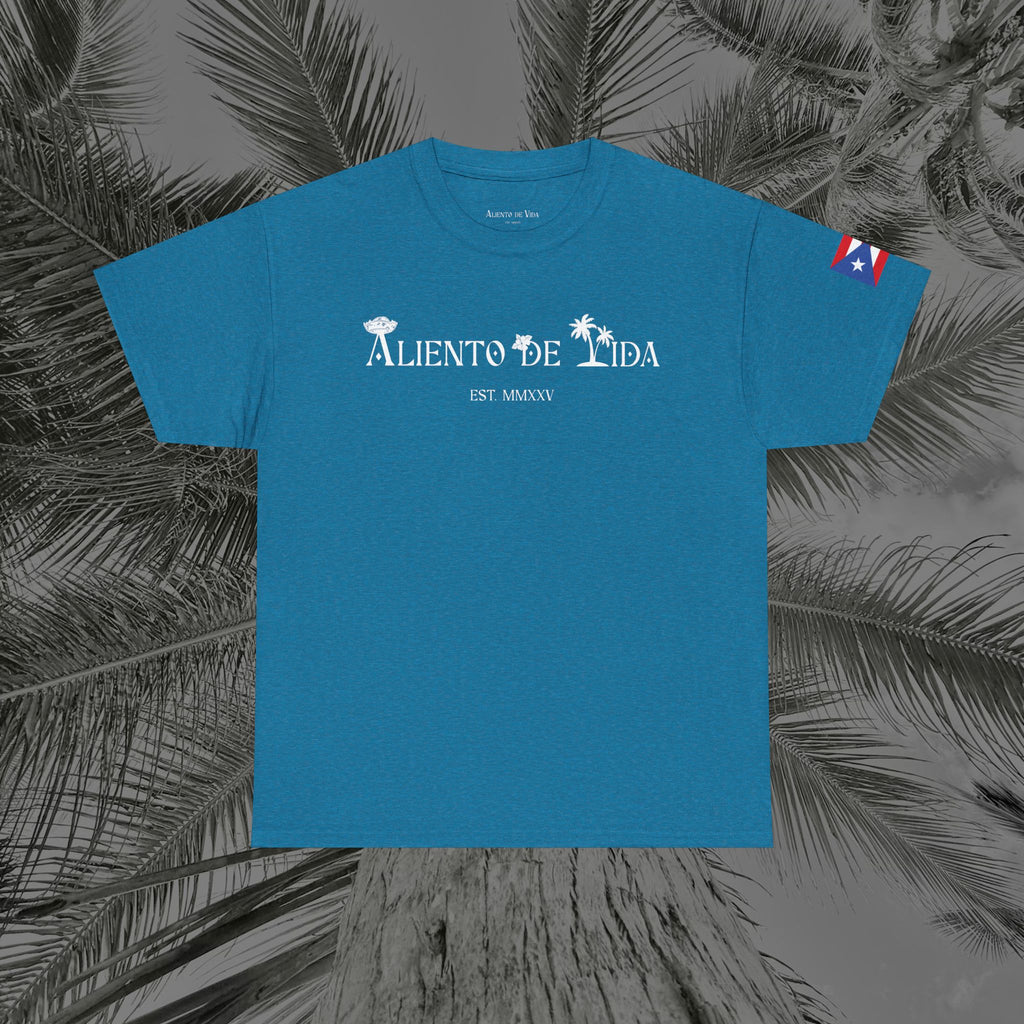 Island Cruiser - PR COLLECTION - (UNISEX) Heavy Cotton Tee - Aliento De Vida