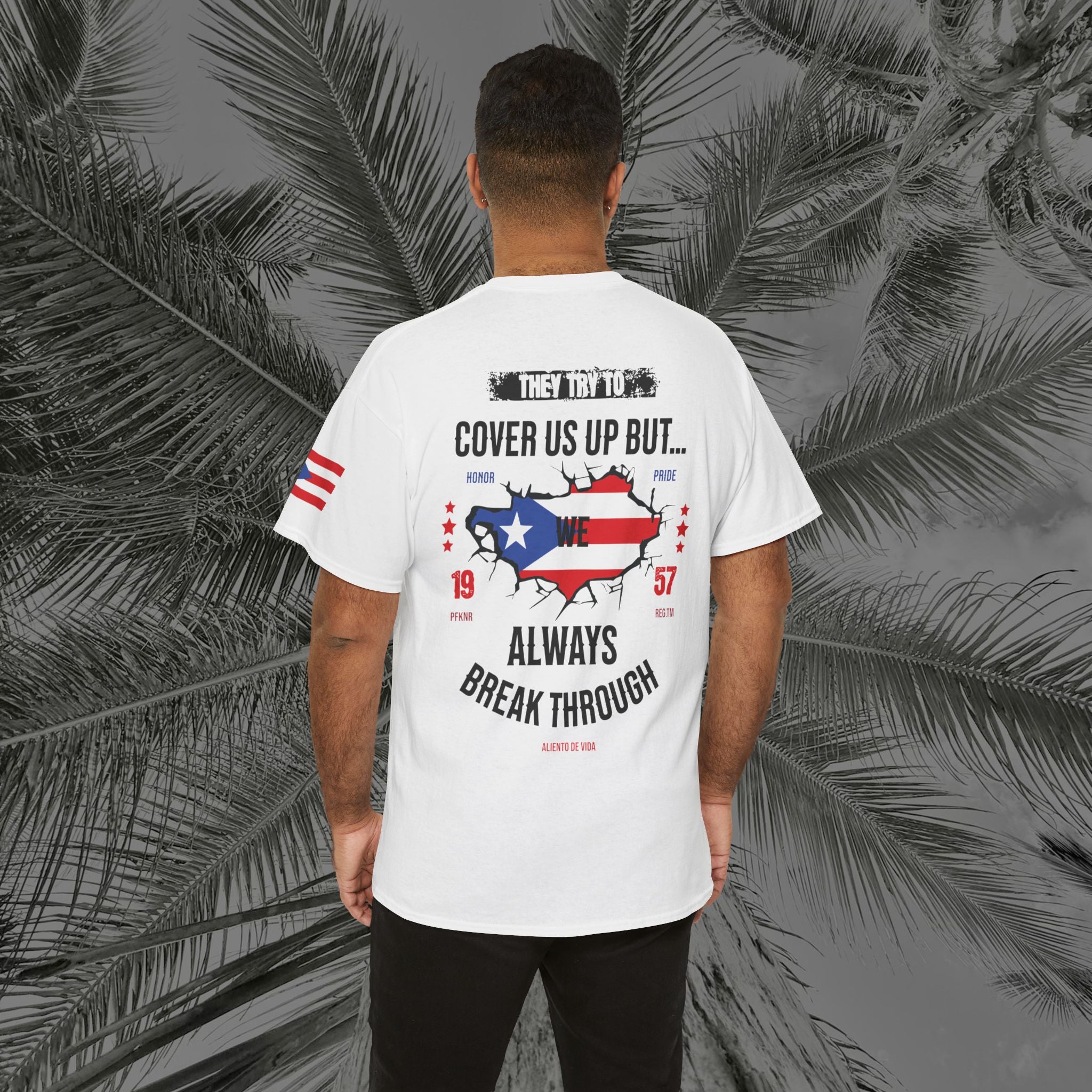 WE ARE PUERTO RICAN - PR COLLECTION - (UNISEX) Heavy Cotton Tee - Aliento De Vida