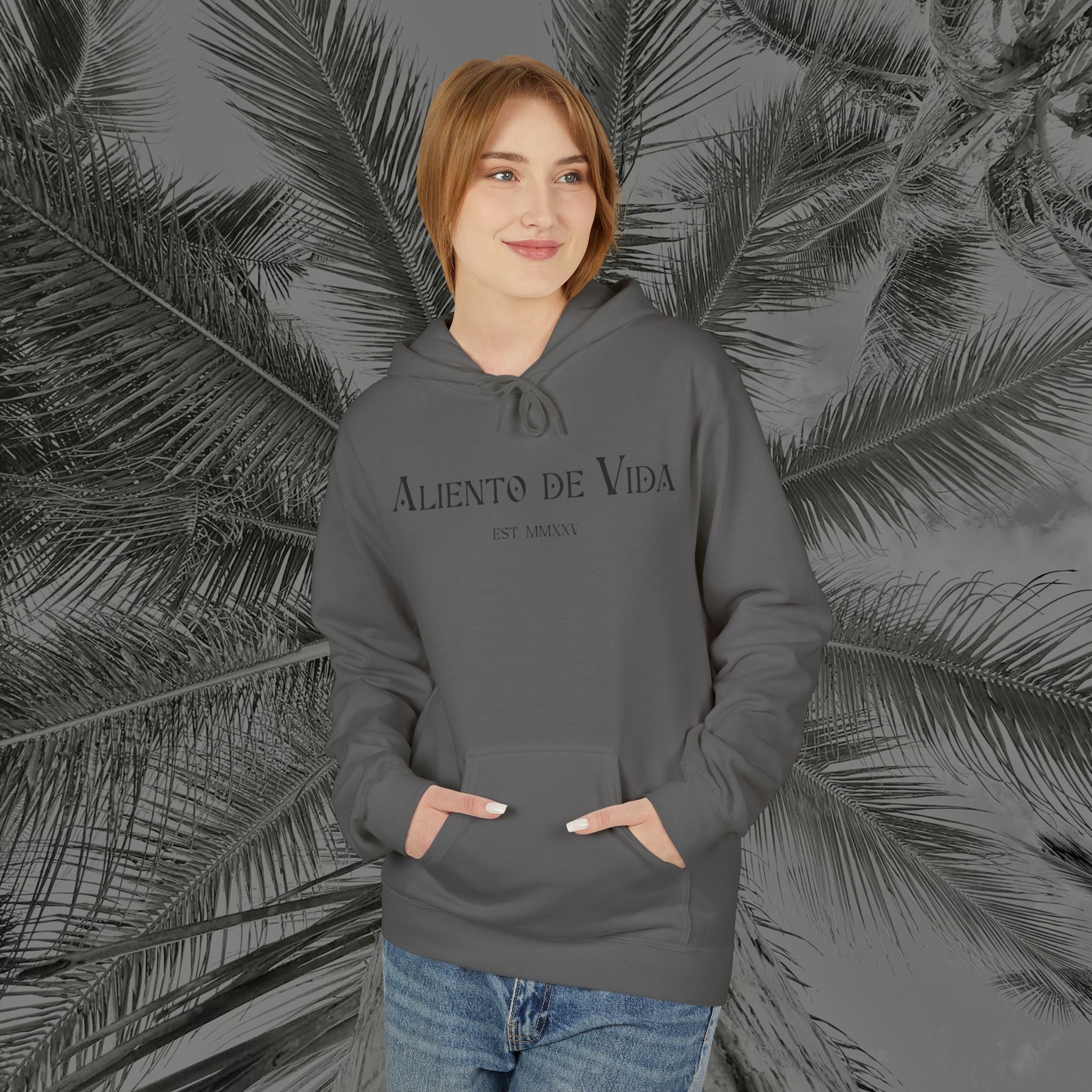Wings of Grace - (UNISEX) Midweight Fleece Hoodie- Aliento De Vida
