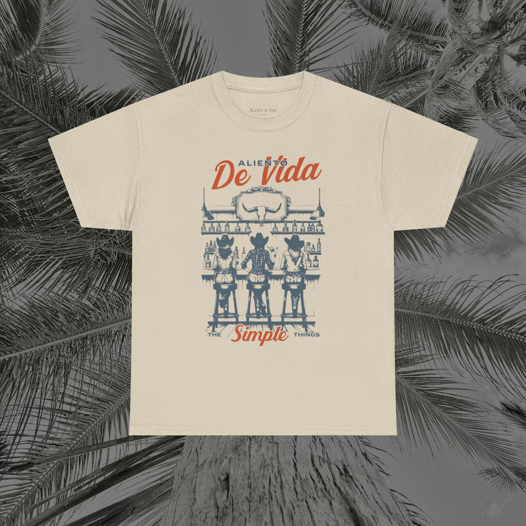 Let's Have A Drink - (UNISEX) Heavy Cotton T-Shirt - Aliento De Vida