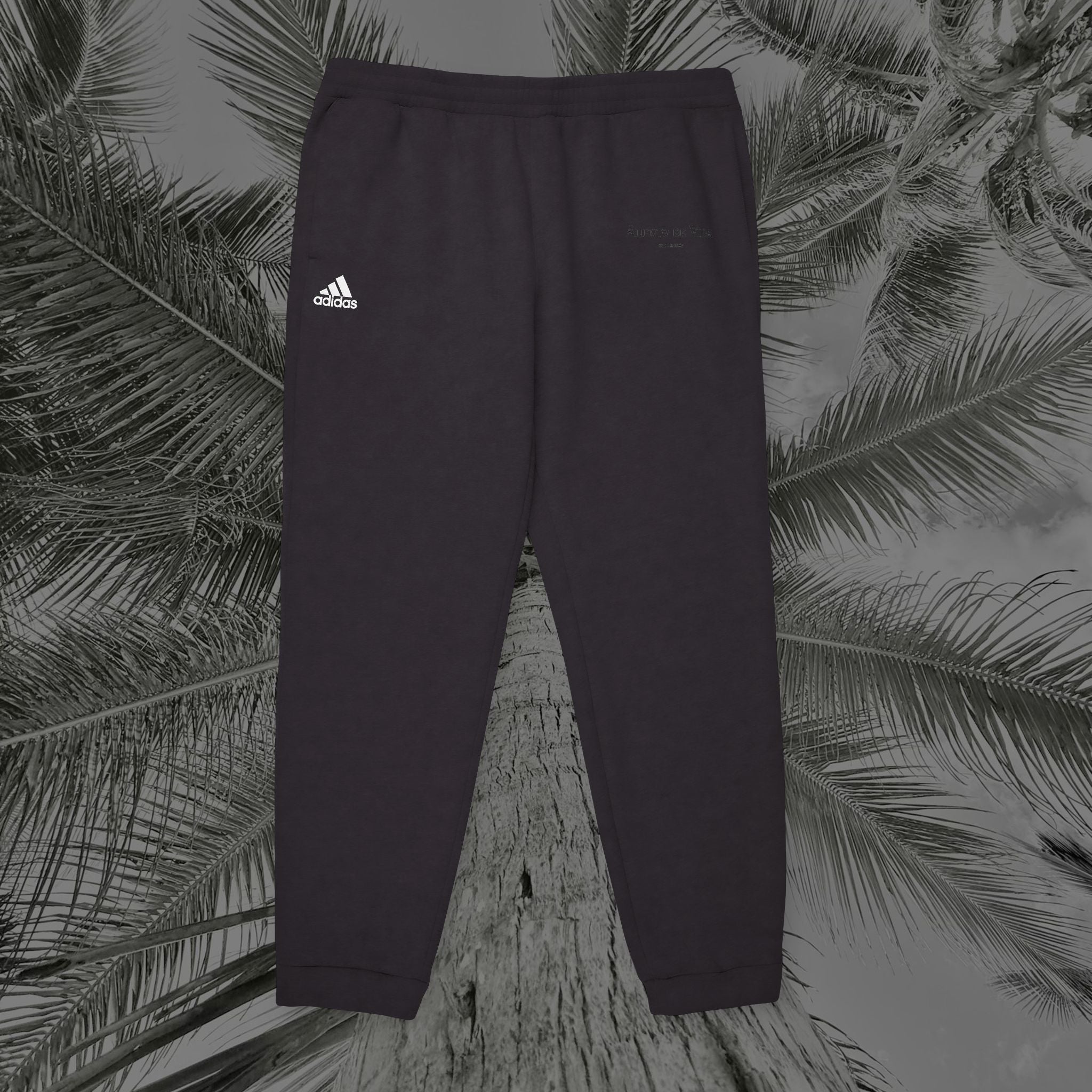Aliento De Vida - (UNISEX) Adidas Fleece Joggers (Black Lettering)