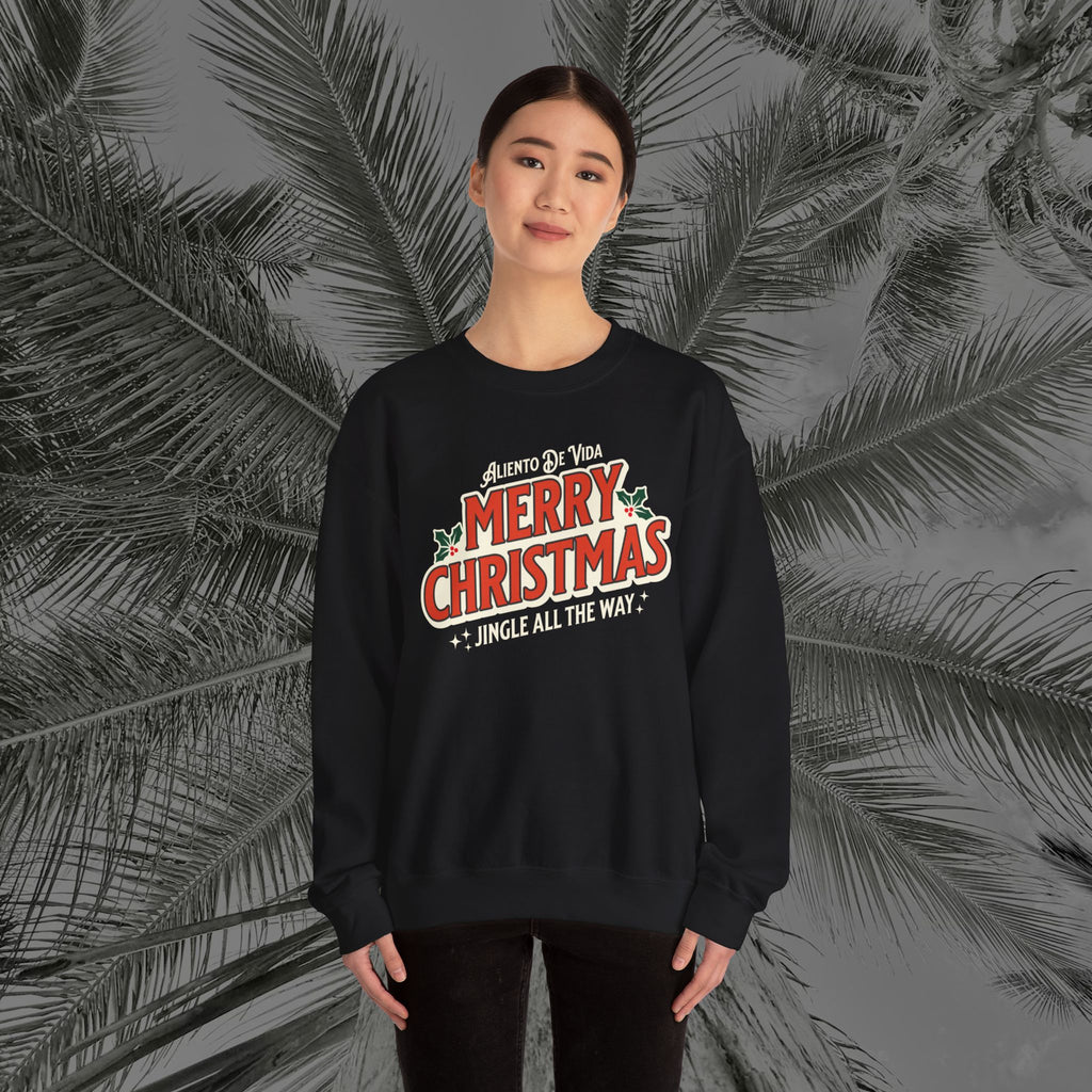 Merry Christmas - (UNISEX) Cozy Crewneck Sweatshirt - Aliento De Vida
